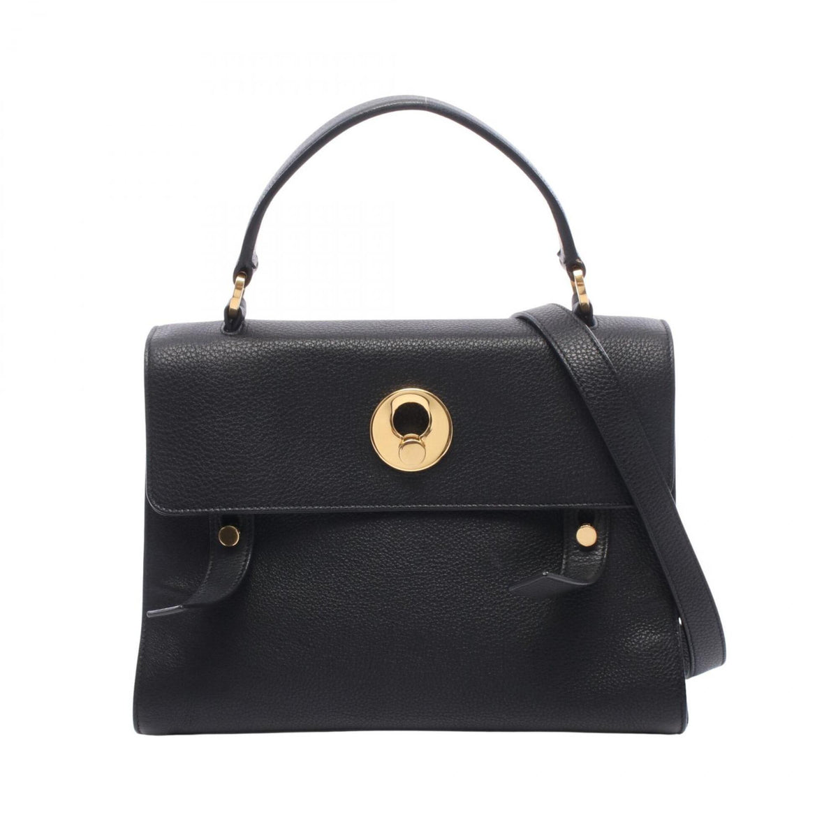 Yves Saint Laurent Black Leather Handbag (Pre-Owned)