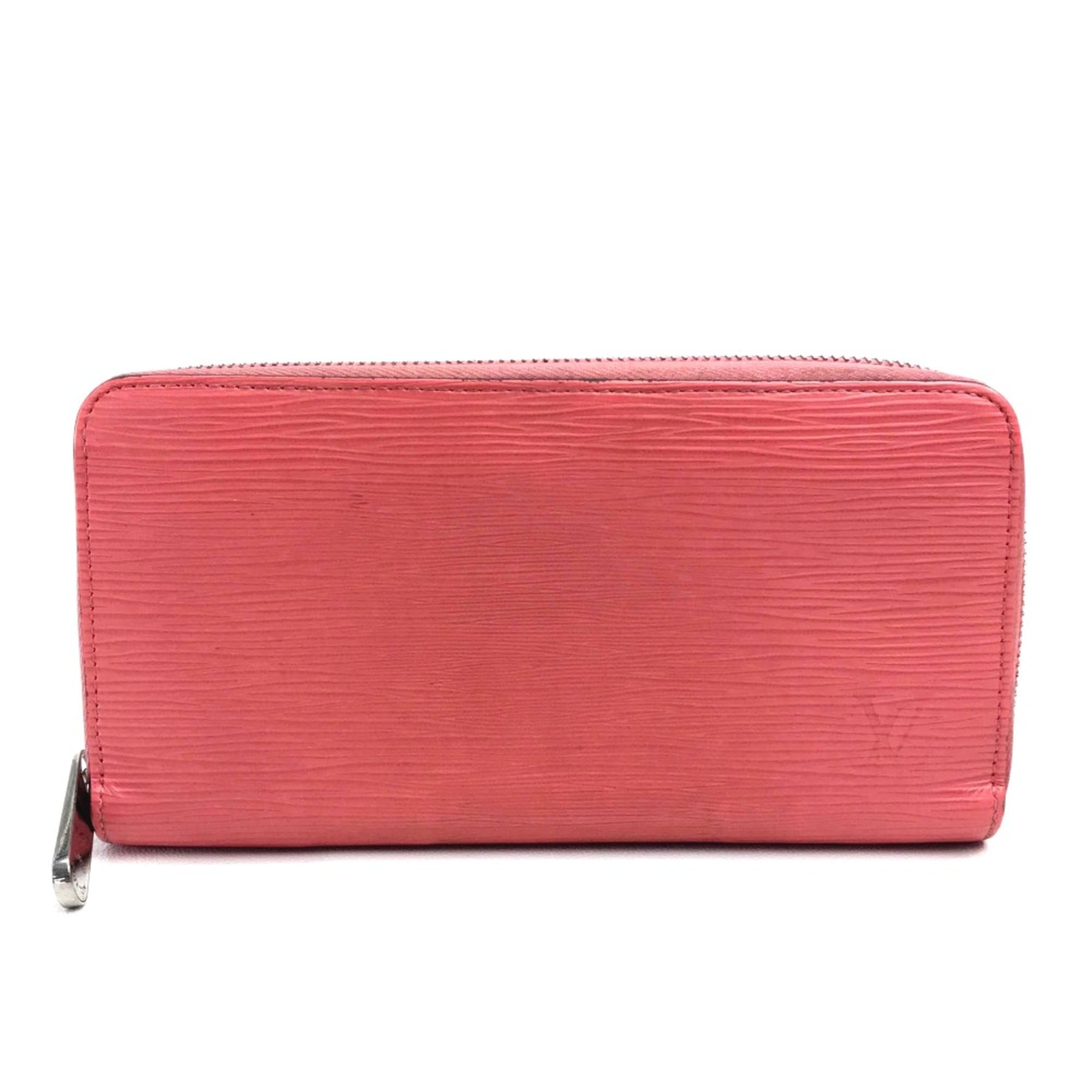 Louis Vuitton Pink Leather Long Wallet (Bi-Fold) (Pre-Owned)