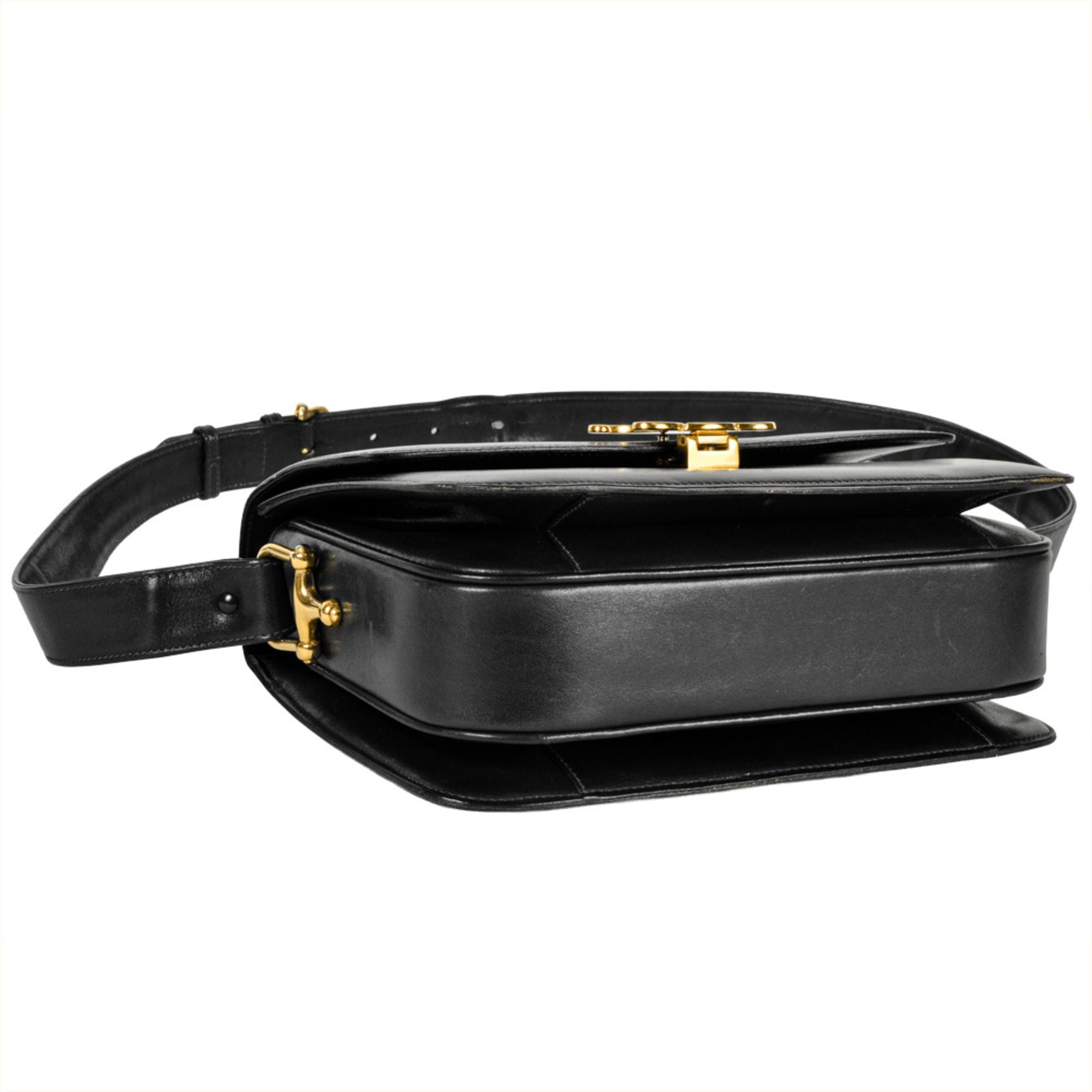 Celine Navy Leather Shoulder Bag (Pre-Owned)