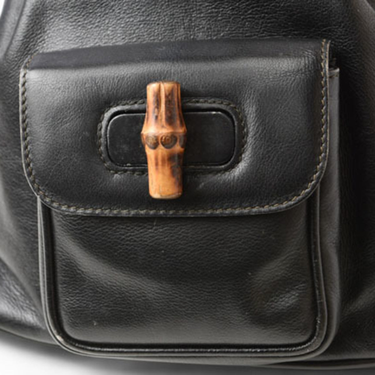 Gucci Black Leather Backpack (Pre-Owned)