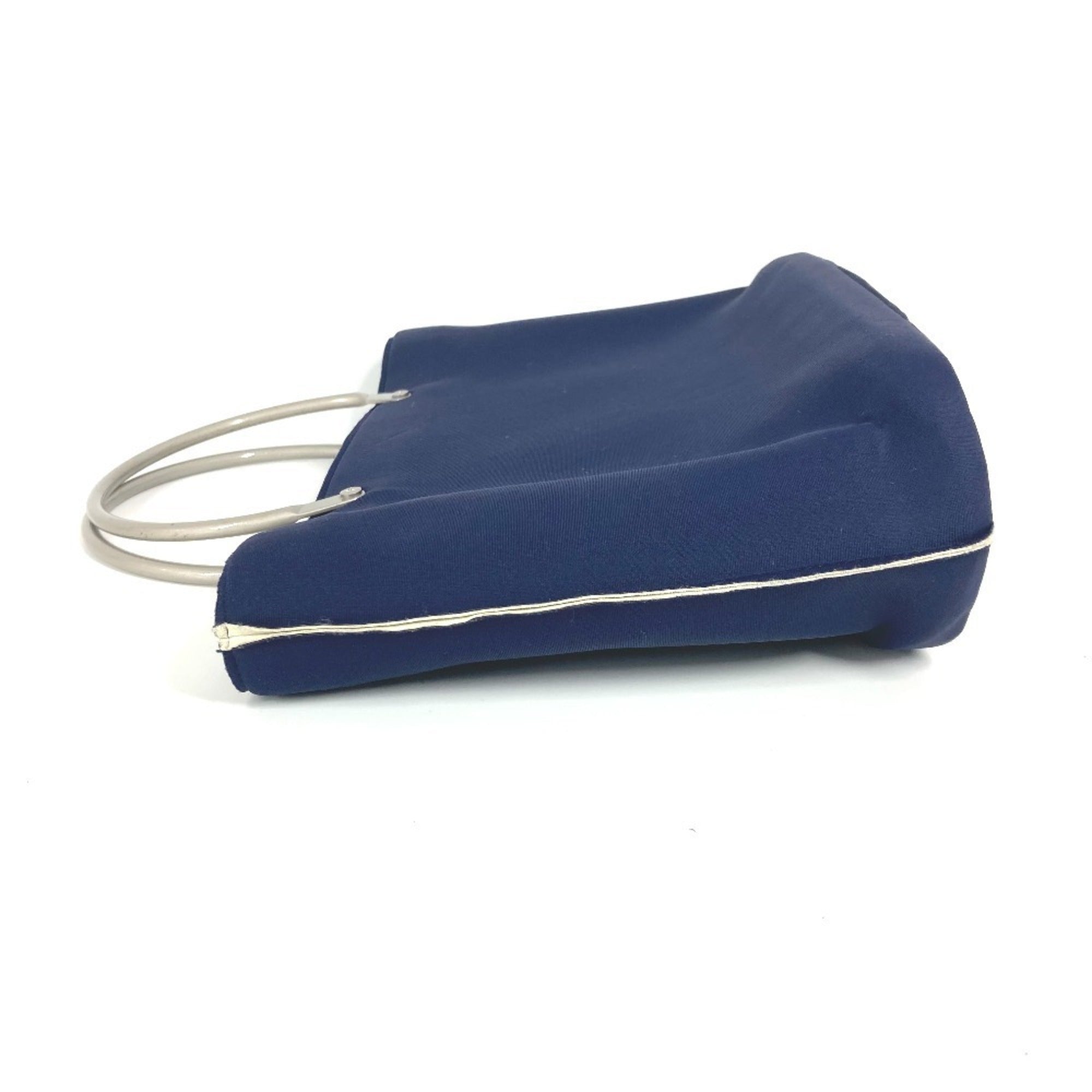 Chanel Navy Polyamide Handbag Tote Bag (Pre-Owned)