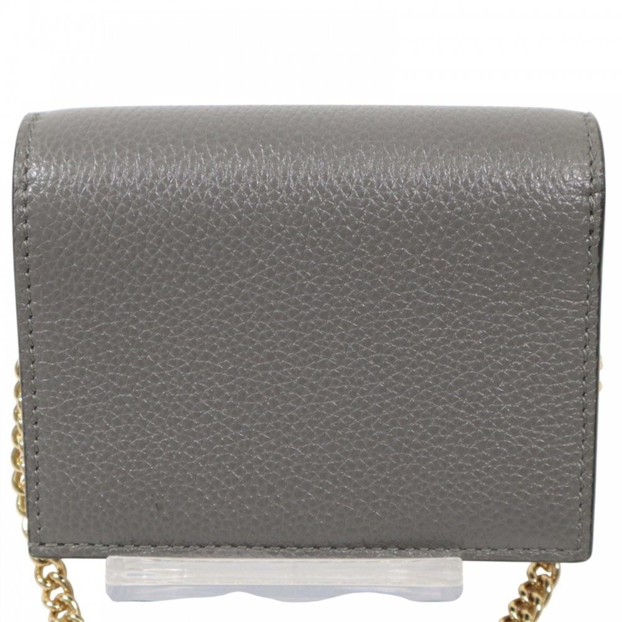 Gucci Gray Leather Wallet (Bi-Fold) (Pre-Owned)