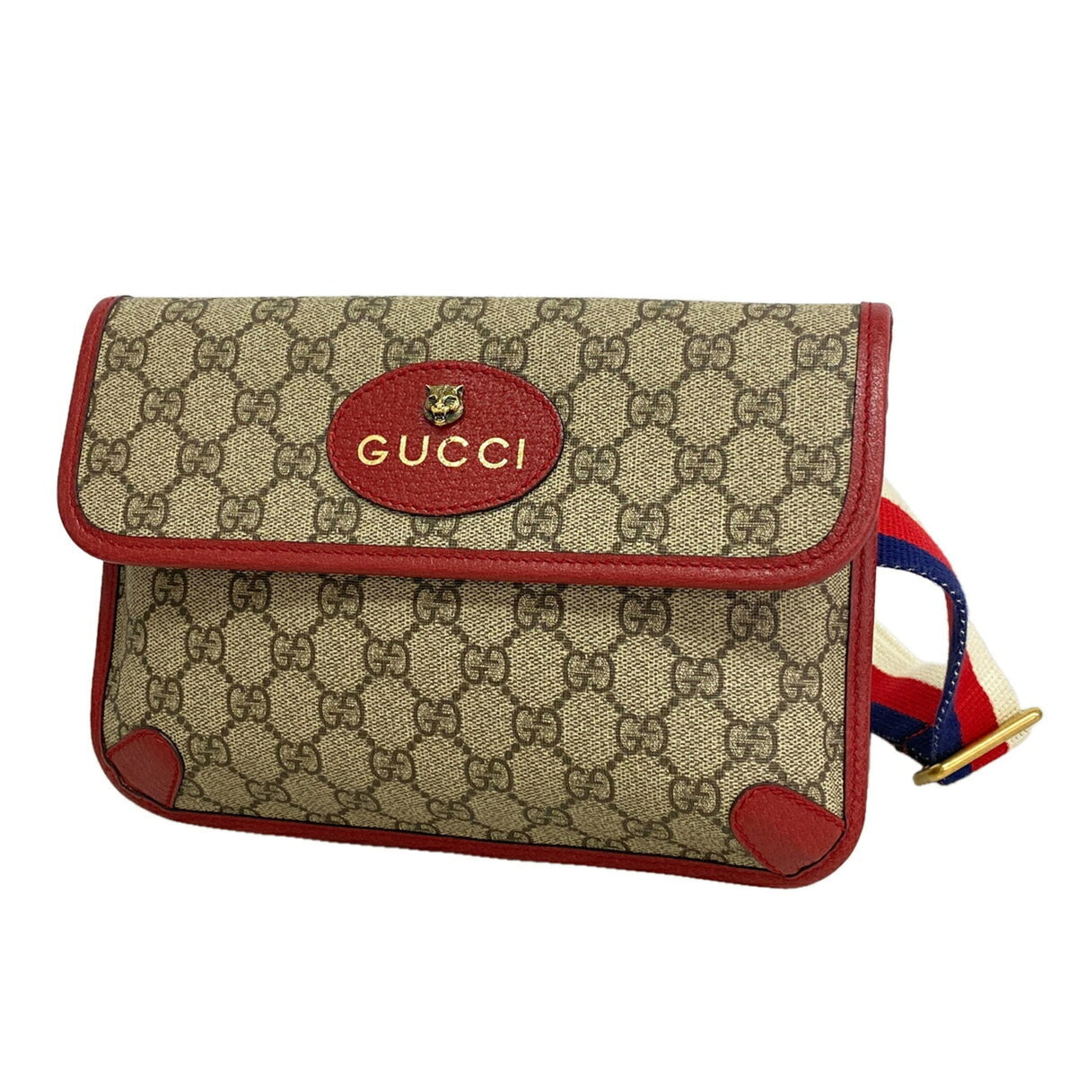 Gucci Bordeaux Brown Pvc Fanny Pack (Pre-Owned)