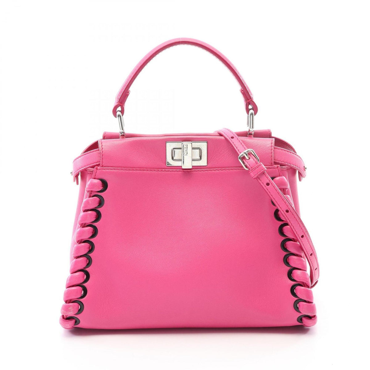 Fendi Pink Leather Handbag (Pre-Owned)