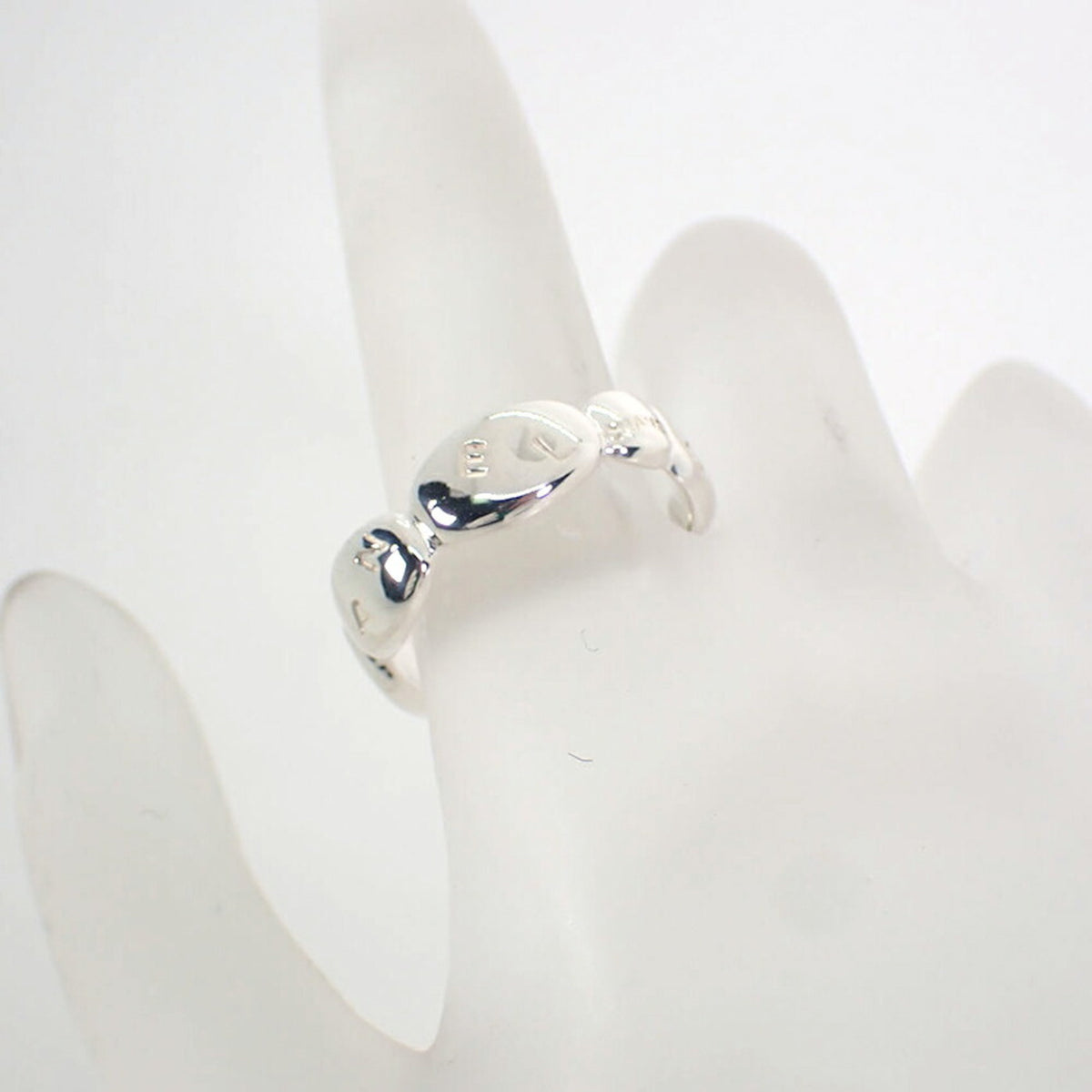 Chanel Sterling Silver 925 Band Ring (Pre-Owned)