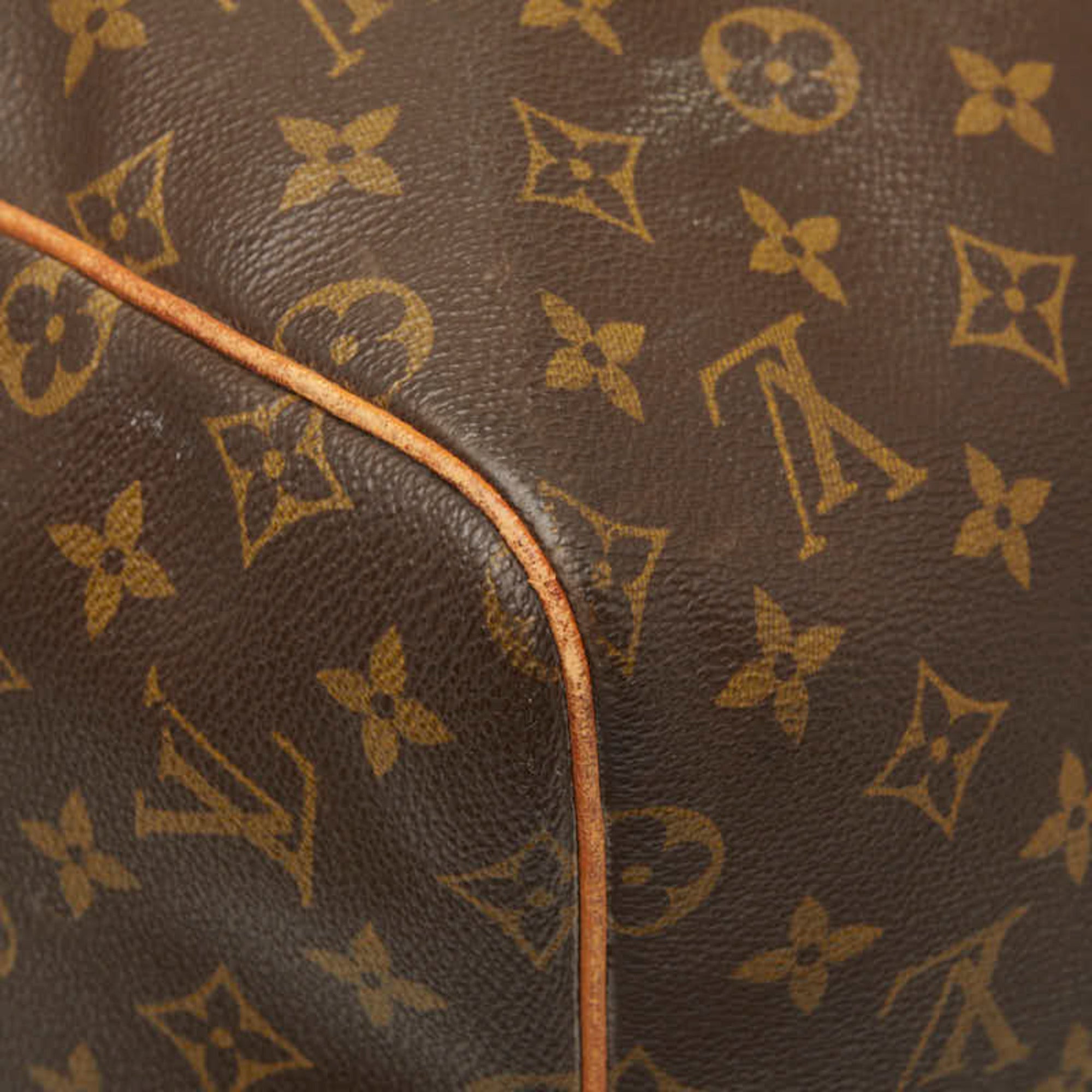 Louis Vuitton Brown Pvc Leather Boston Bag (Pre-Owned)