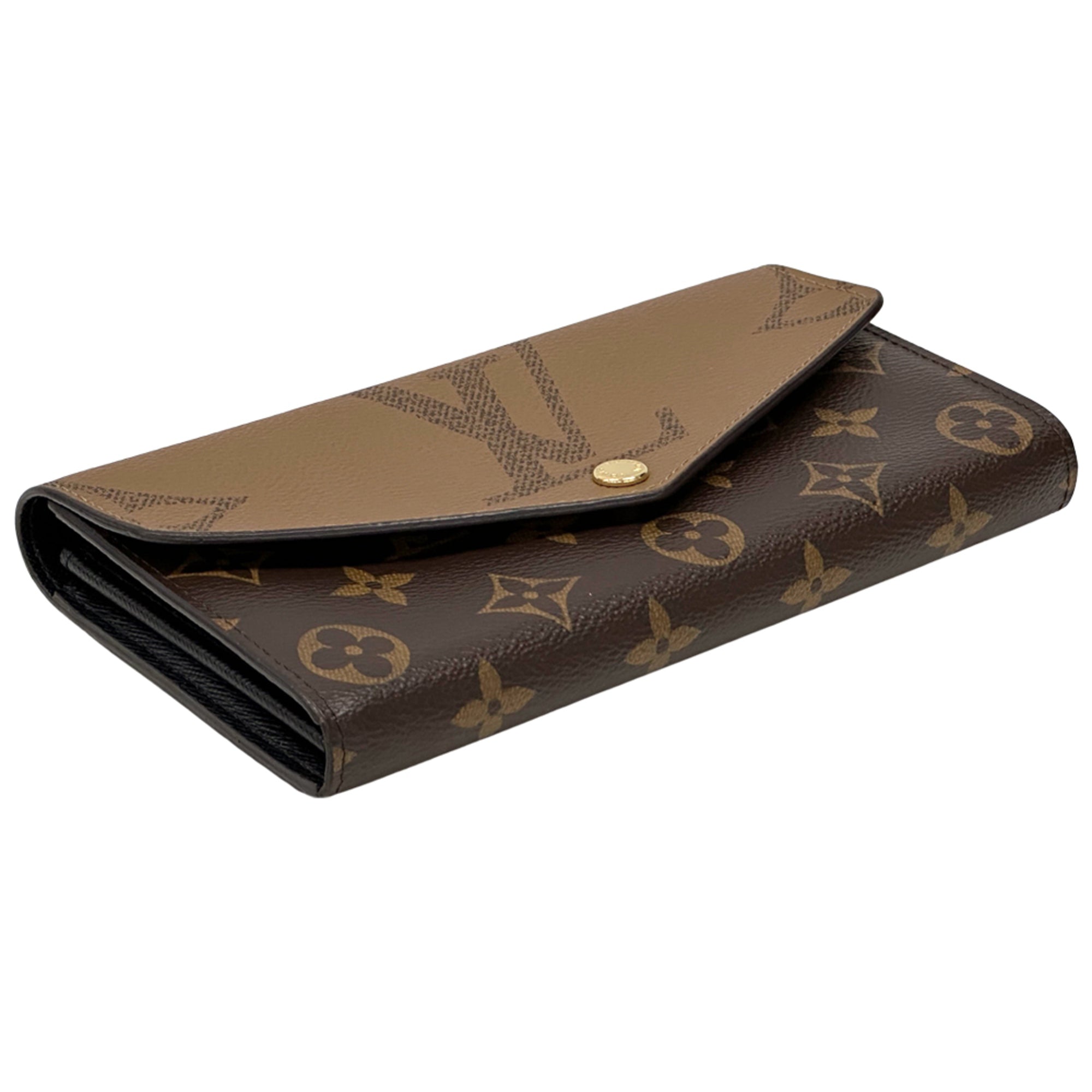 Louis Vuitton Brown Monogram Canvas Long Wallet (Bi-Fold) (Pre-Owned)