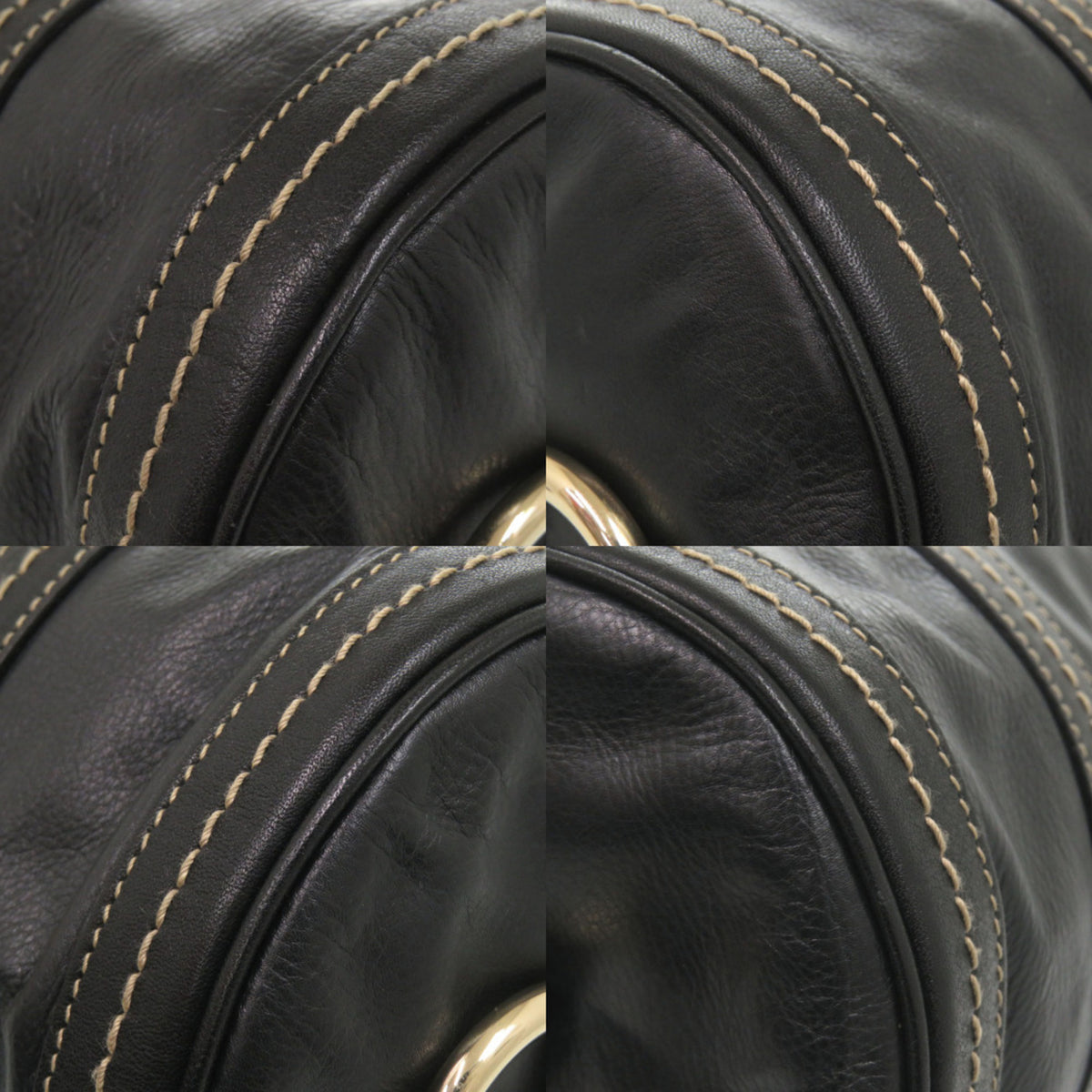 Gucci Black Leather Handbag (Pre-Owned)