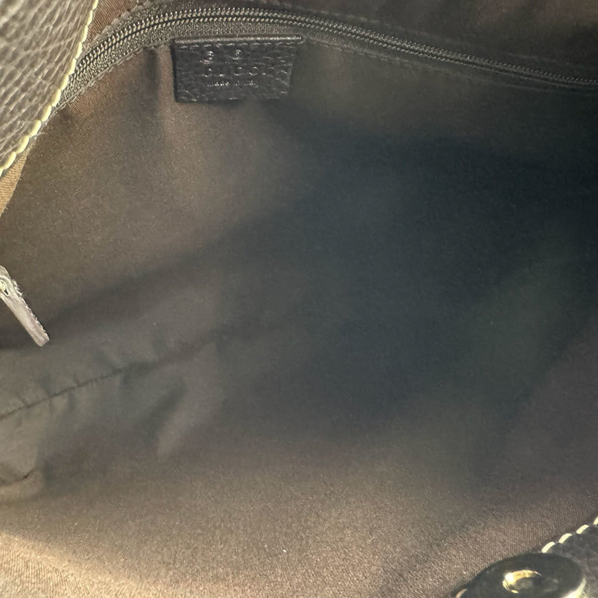 Gucci Brown Coated Canvas Leather Shoulder Bag (Pre-Owned)