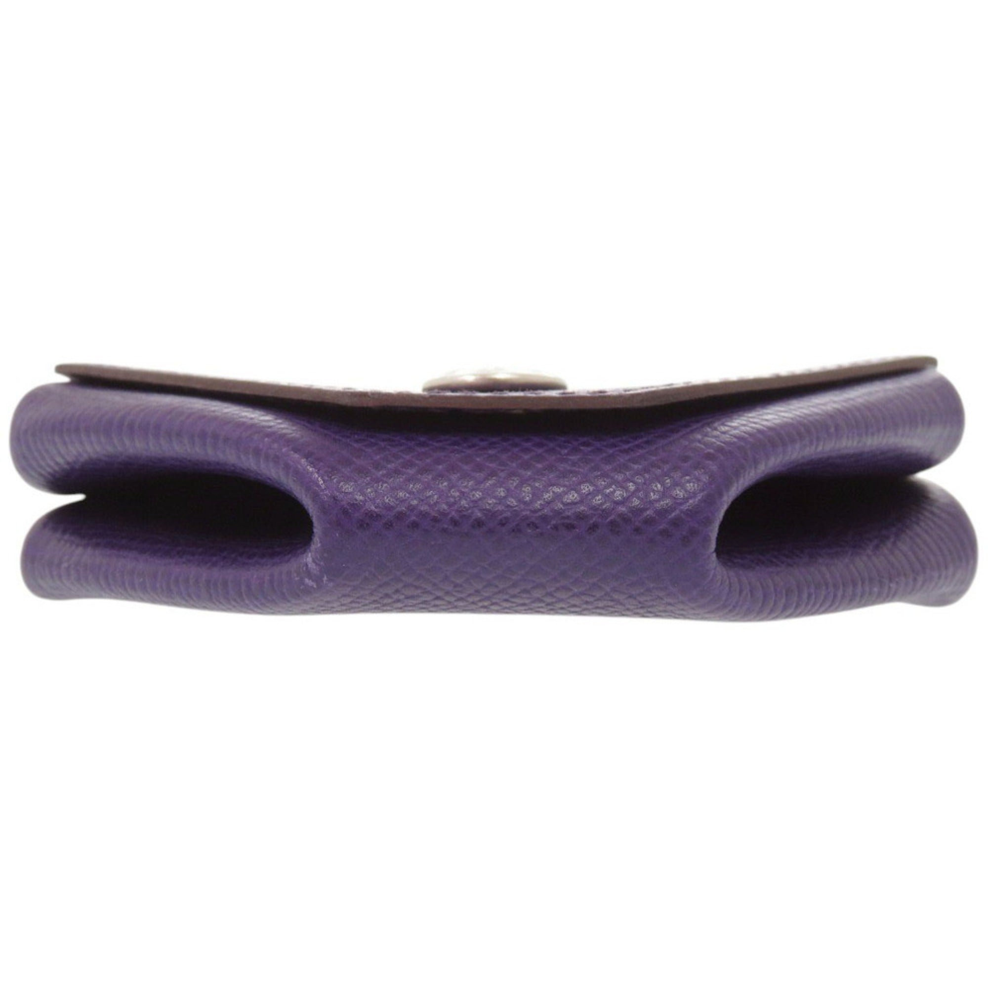 Hermes Purple Epsom Leather Coin Purse/Coin Case (Pre-Owned)
