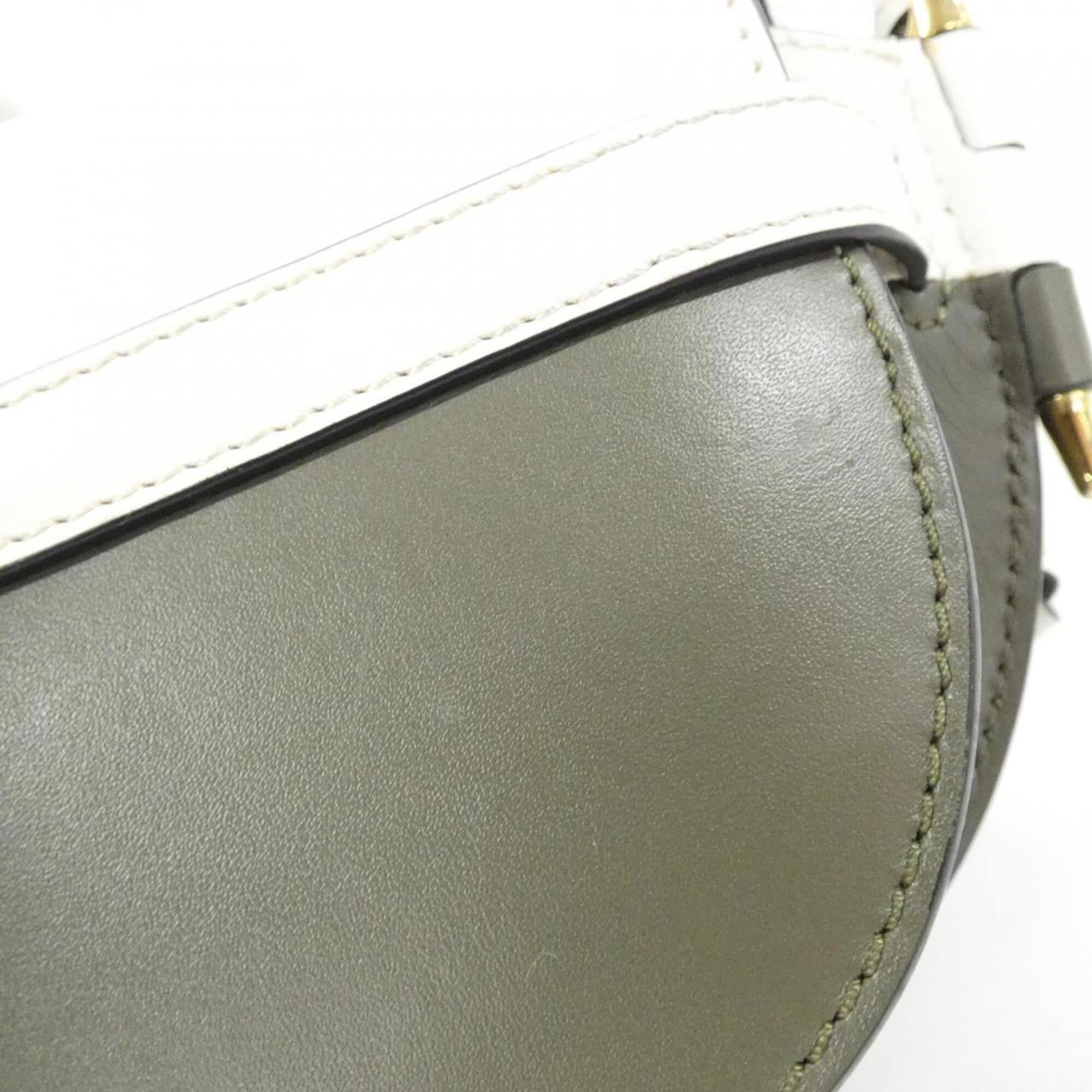 Loewe Dark Green Leather Handbag (Pre-Owned)