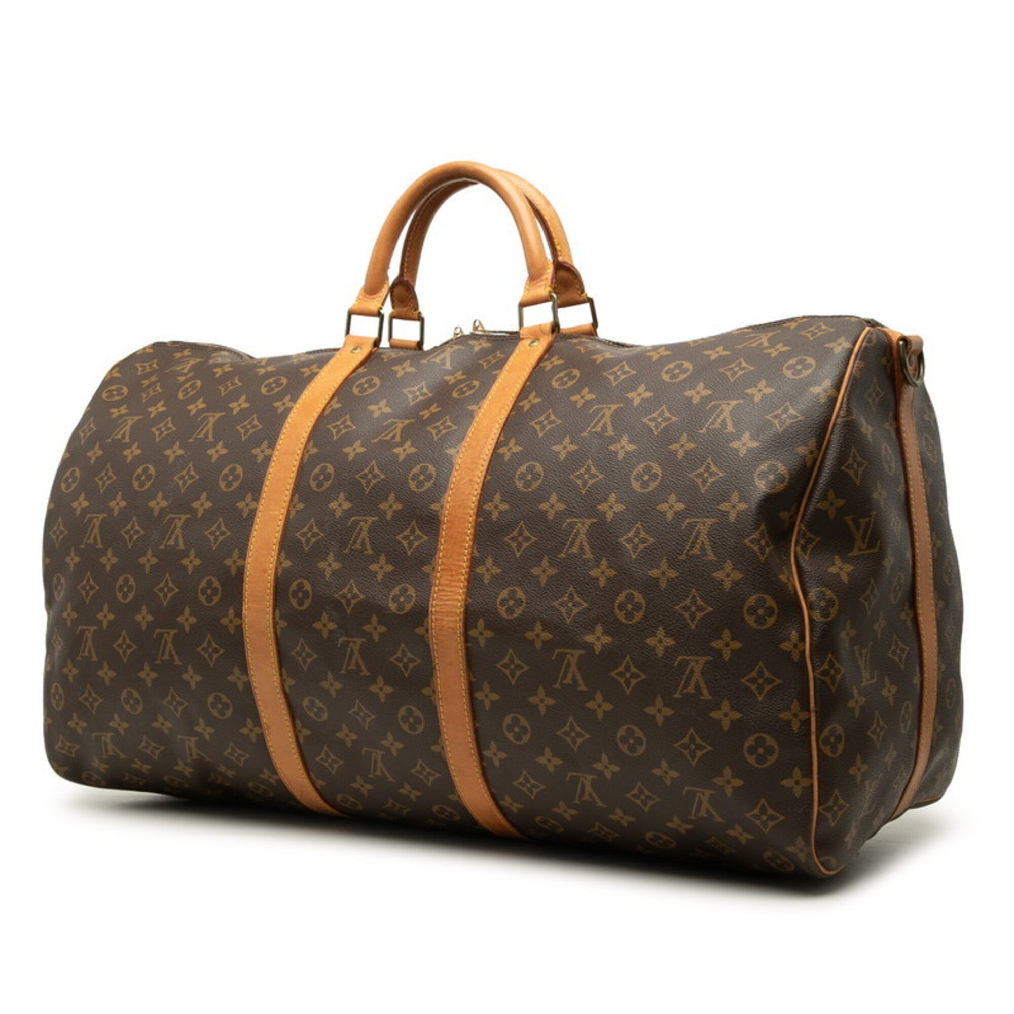 Louis Vuitton Brown Monogram Pvc Leather Boston Bag Shoulder Bag (Pre-Owned)
