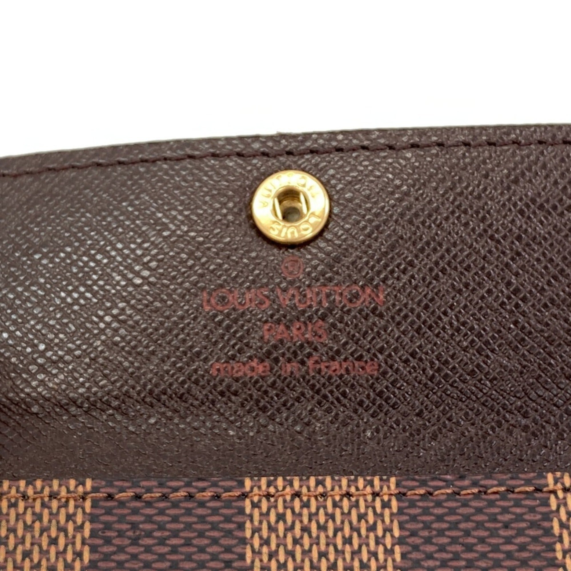 Louis Vuitton Damier Damier Canvas Ebene Damier Canvas Coin Purse/Coin Case (Pre-Owned)