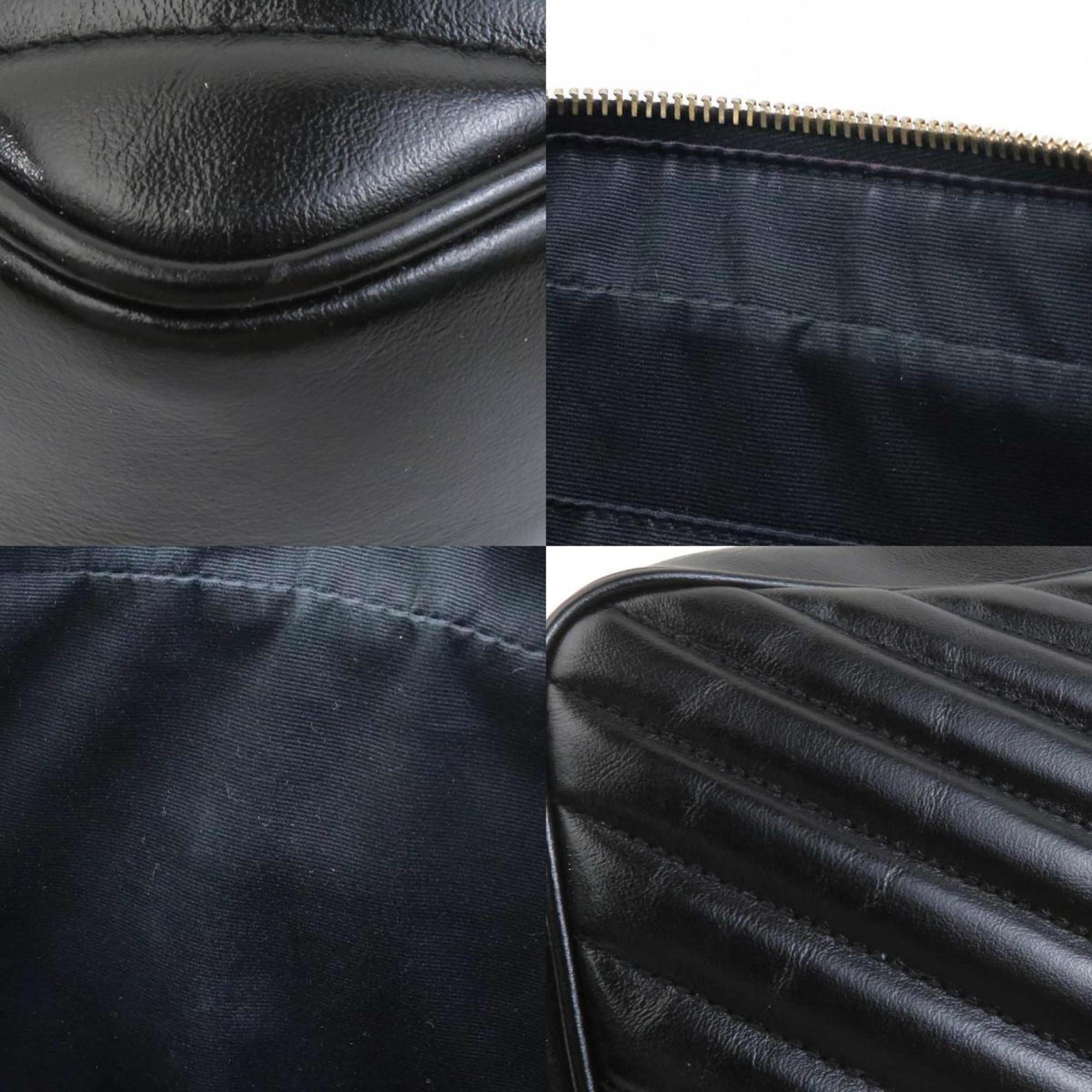Saint Laurent Black Leather Shoulder Bag (Pre-Owned)