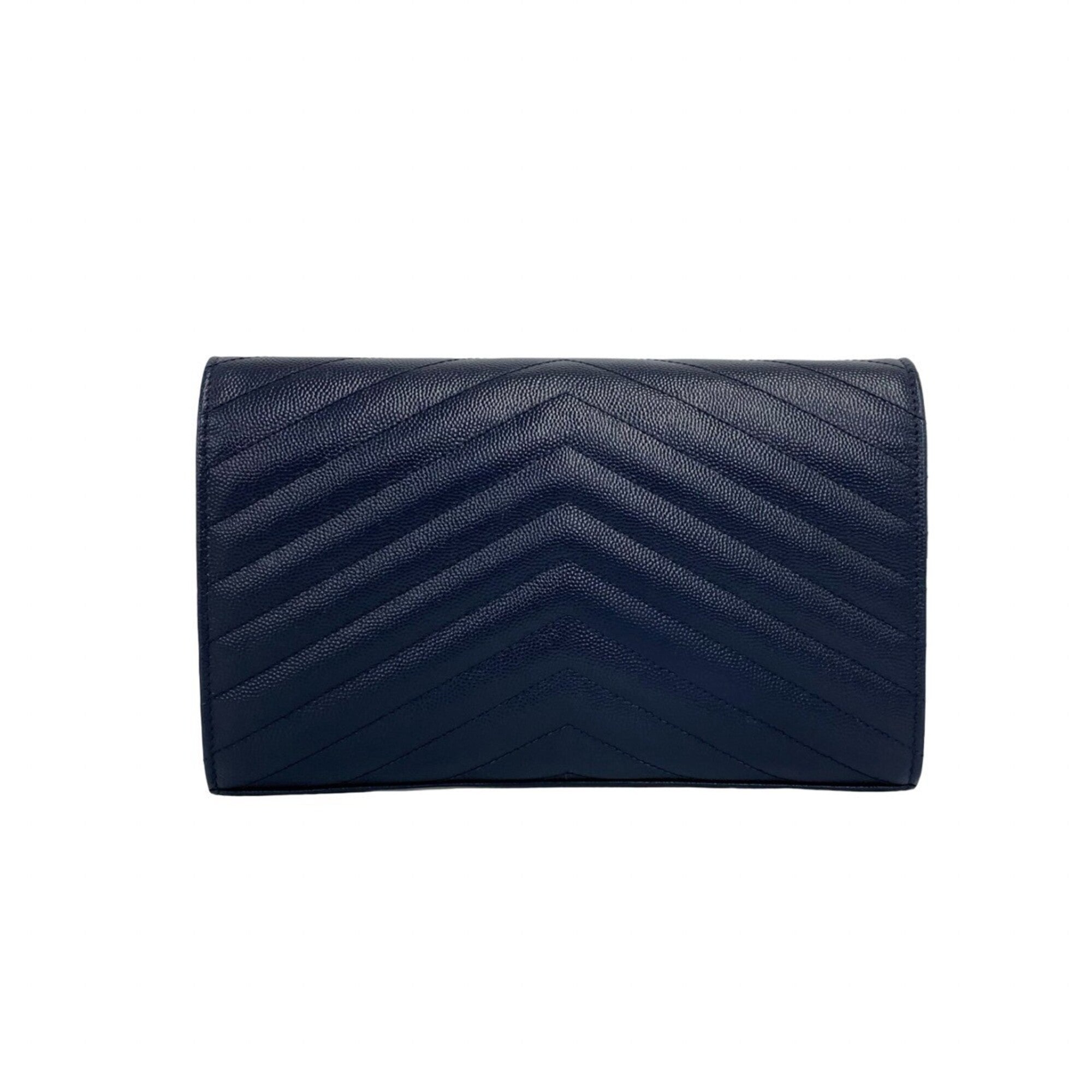 Saint Laurent Navy Leather Shoulder Bag (Pre-Owned)