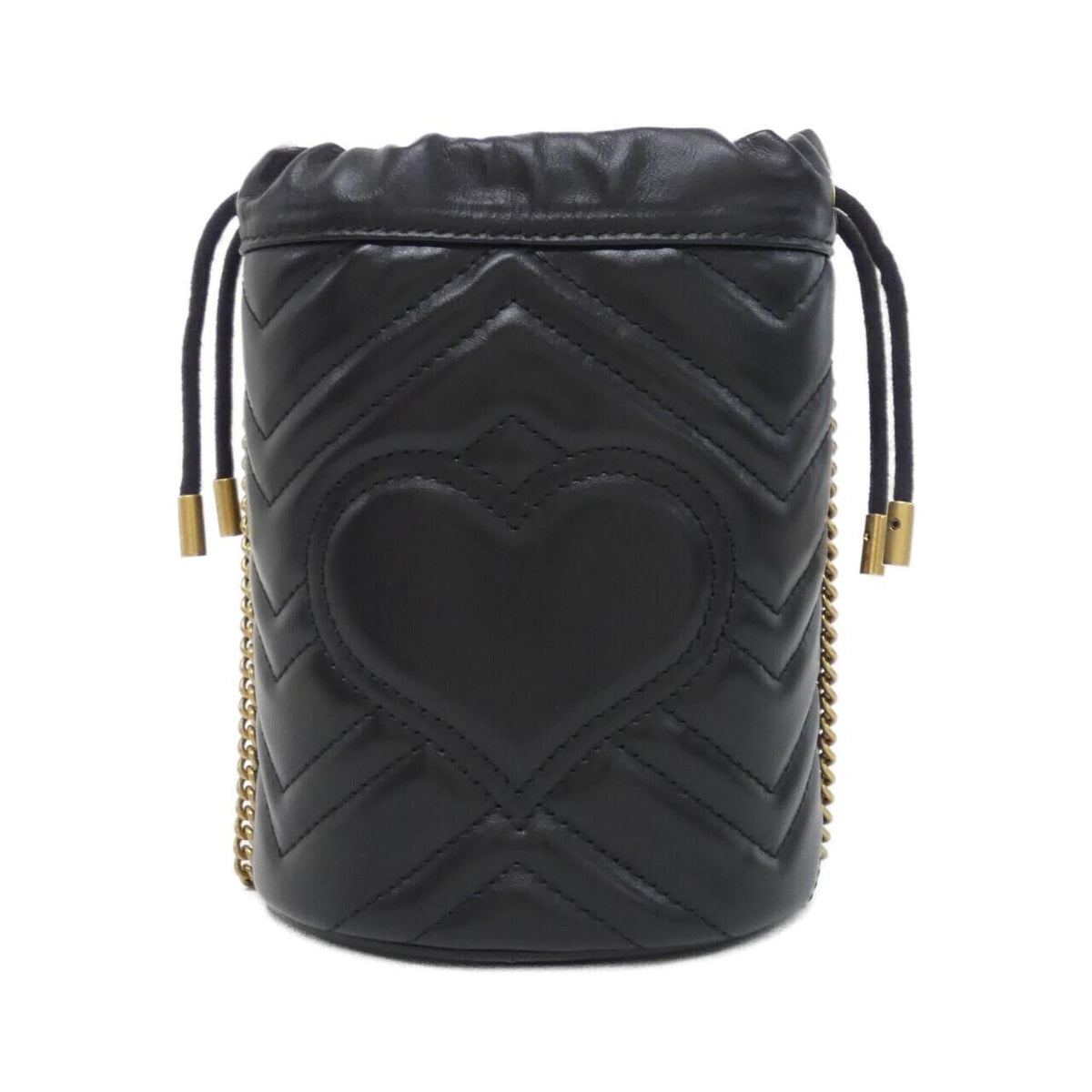 Gucci Black Quilting Leather Shoulder Bag (Pre-Owned)