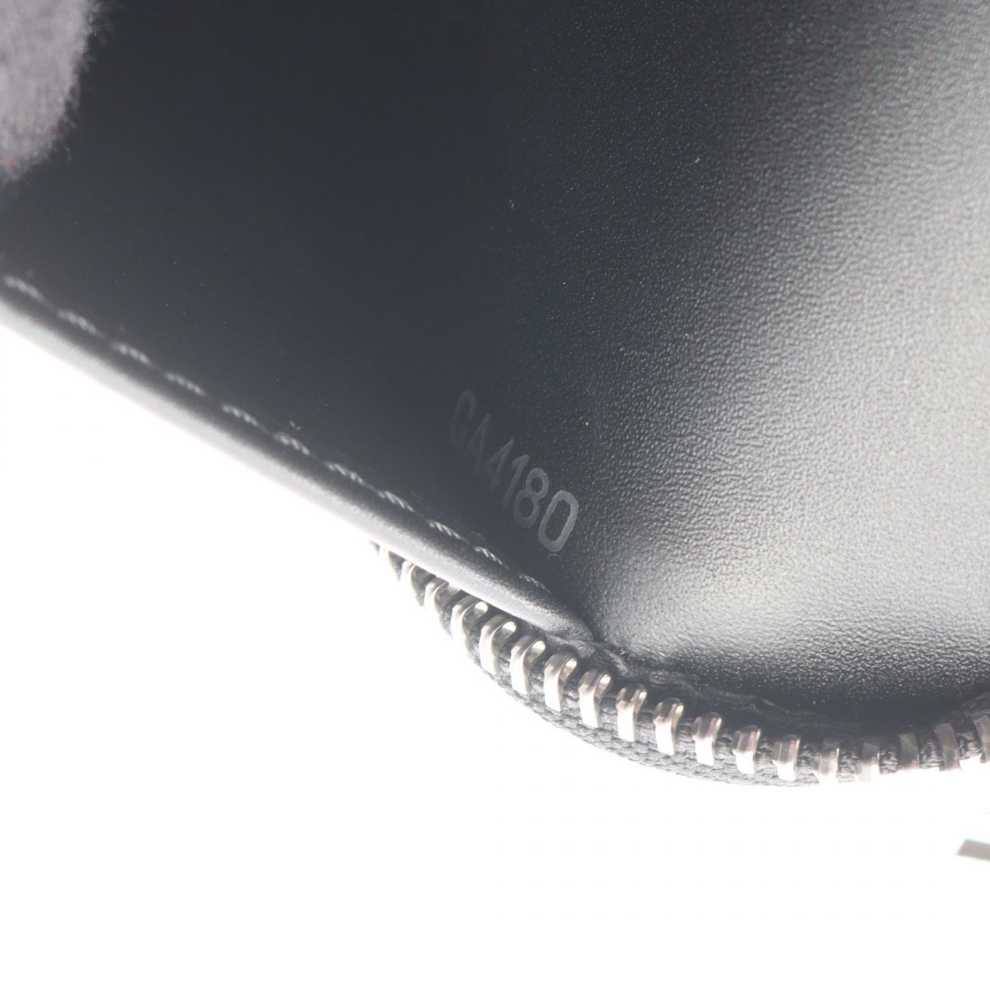 Louis Vuitton Black Leather Long Wallet (Bi-Fold) (Pre-Owned)
