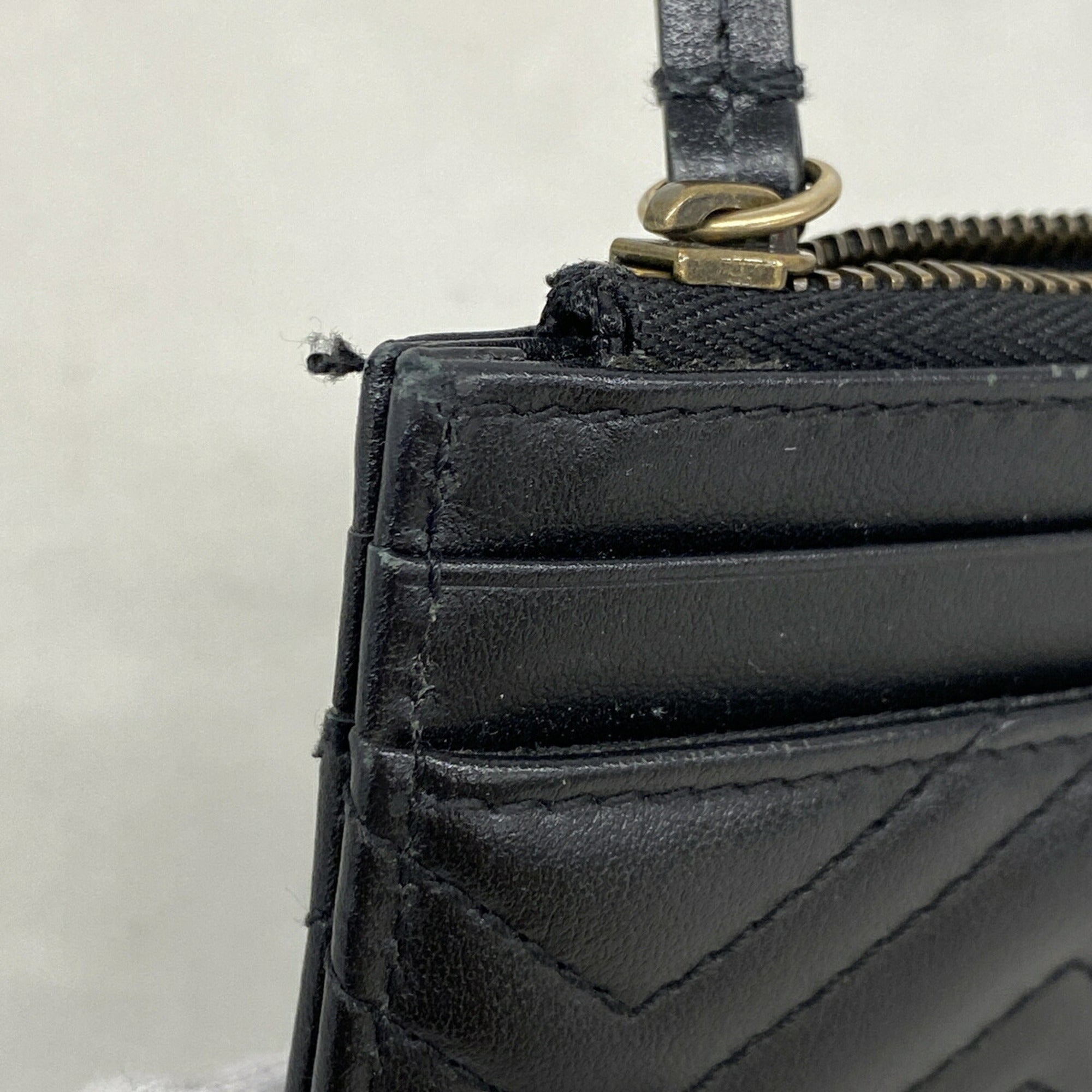 Gucci Black Leather Coin Purse/Coin Case (Pre-Owned)