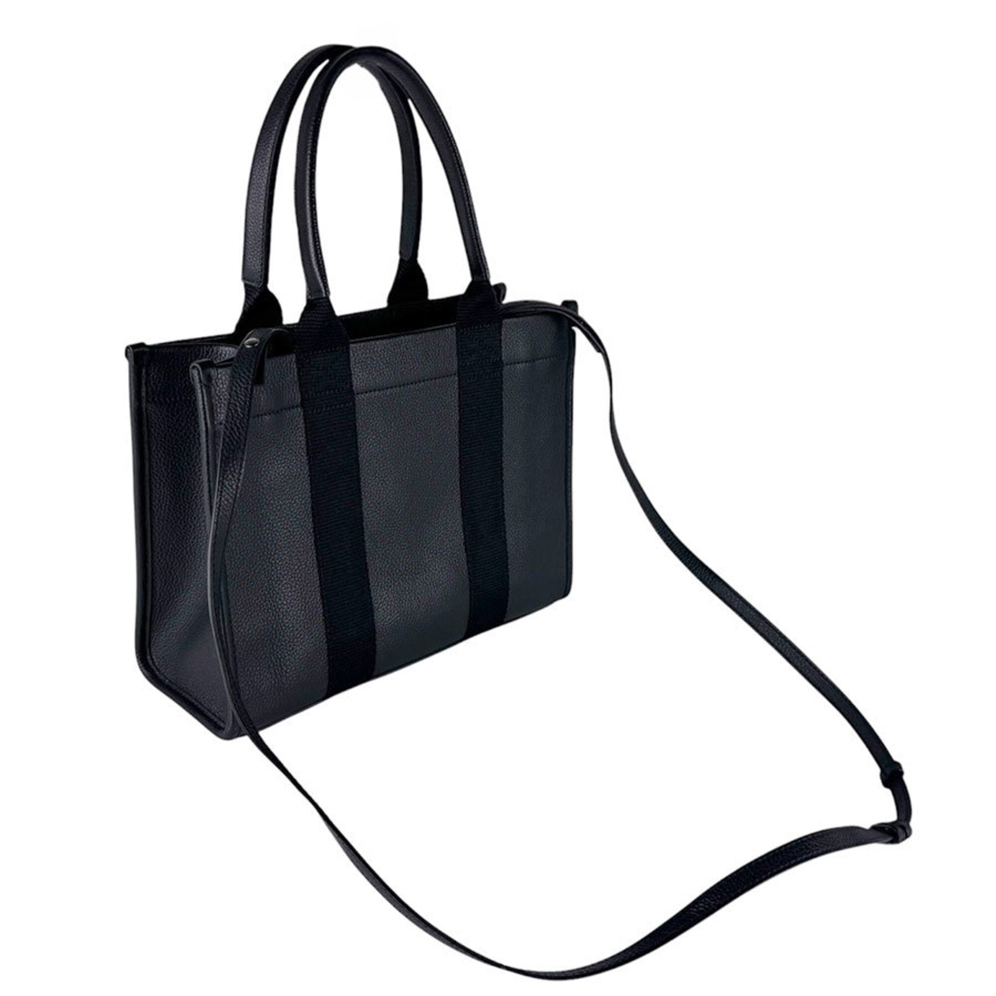 Balenciaga Black Leather Handbag Shoulder Bag (Pre-Owned)