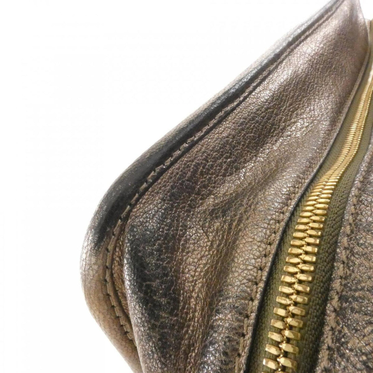 Loewe Bronze Leather Handbag (Pre-Owned)