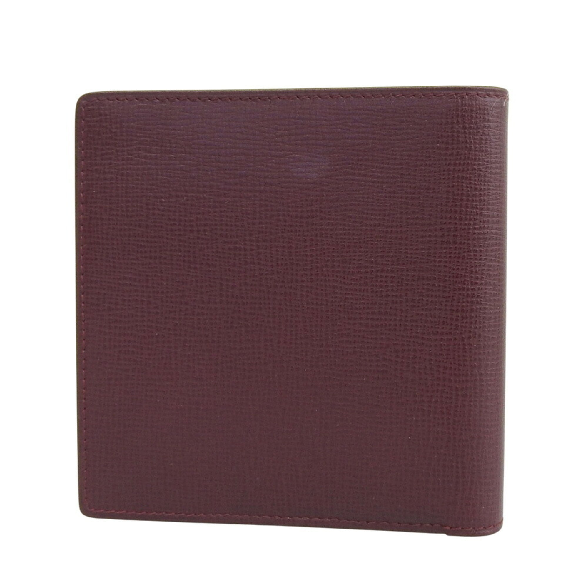 Cartier Bordeaux Leather Wallet (Bi-Fold) (Pre-Owned)