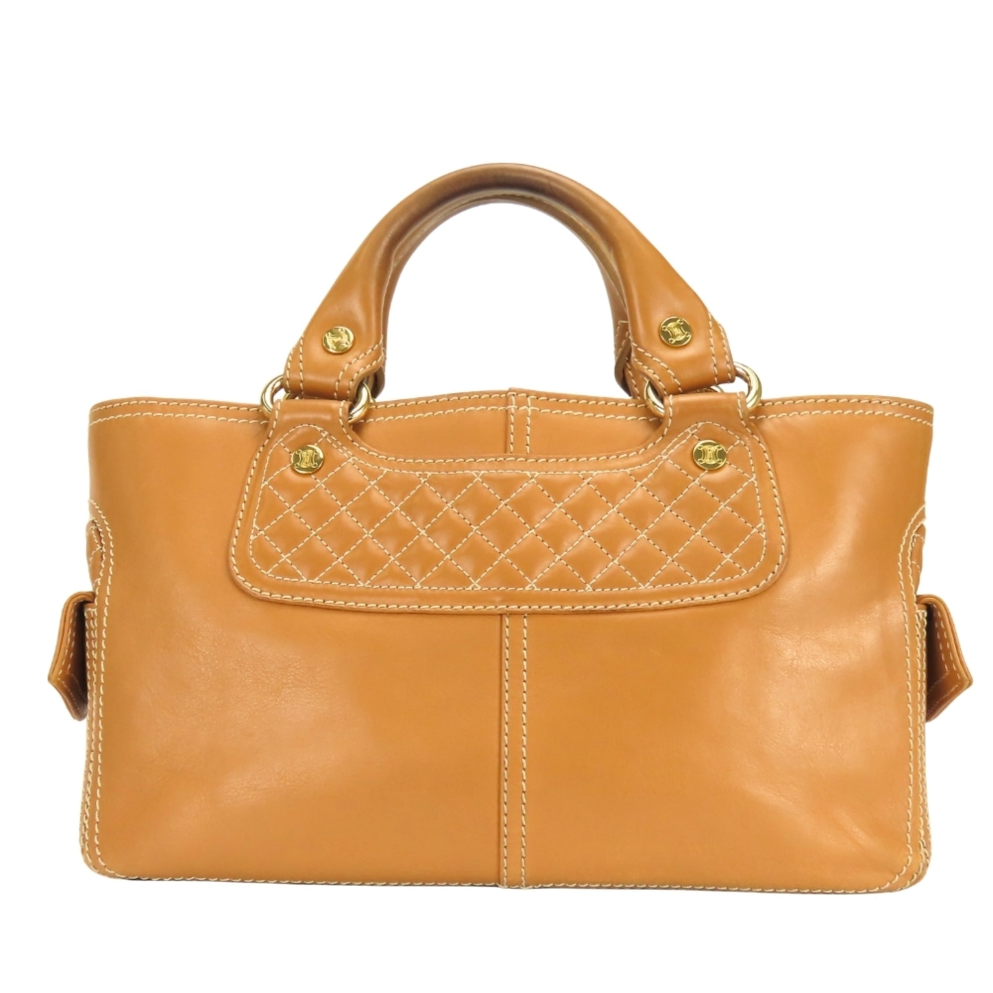 Celine Boogie Brown Camel Leather Handbag (Pre-Owned)