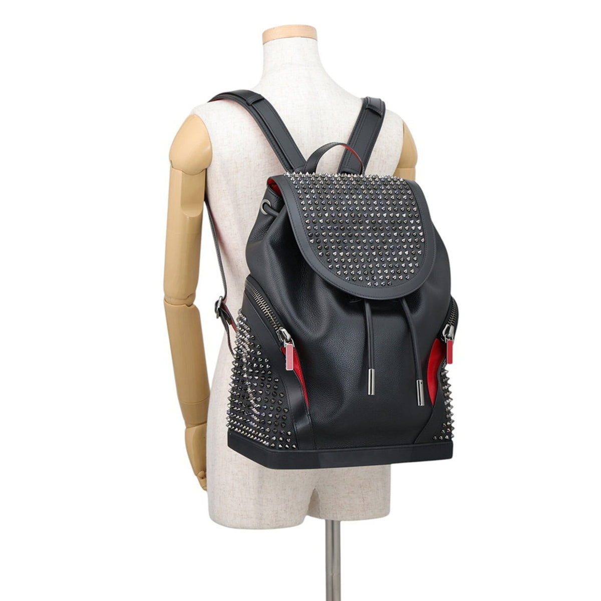 Christian Louboutin Black Leather Backpack (Pre-Owned)