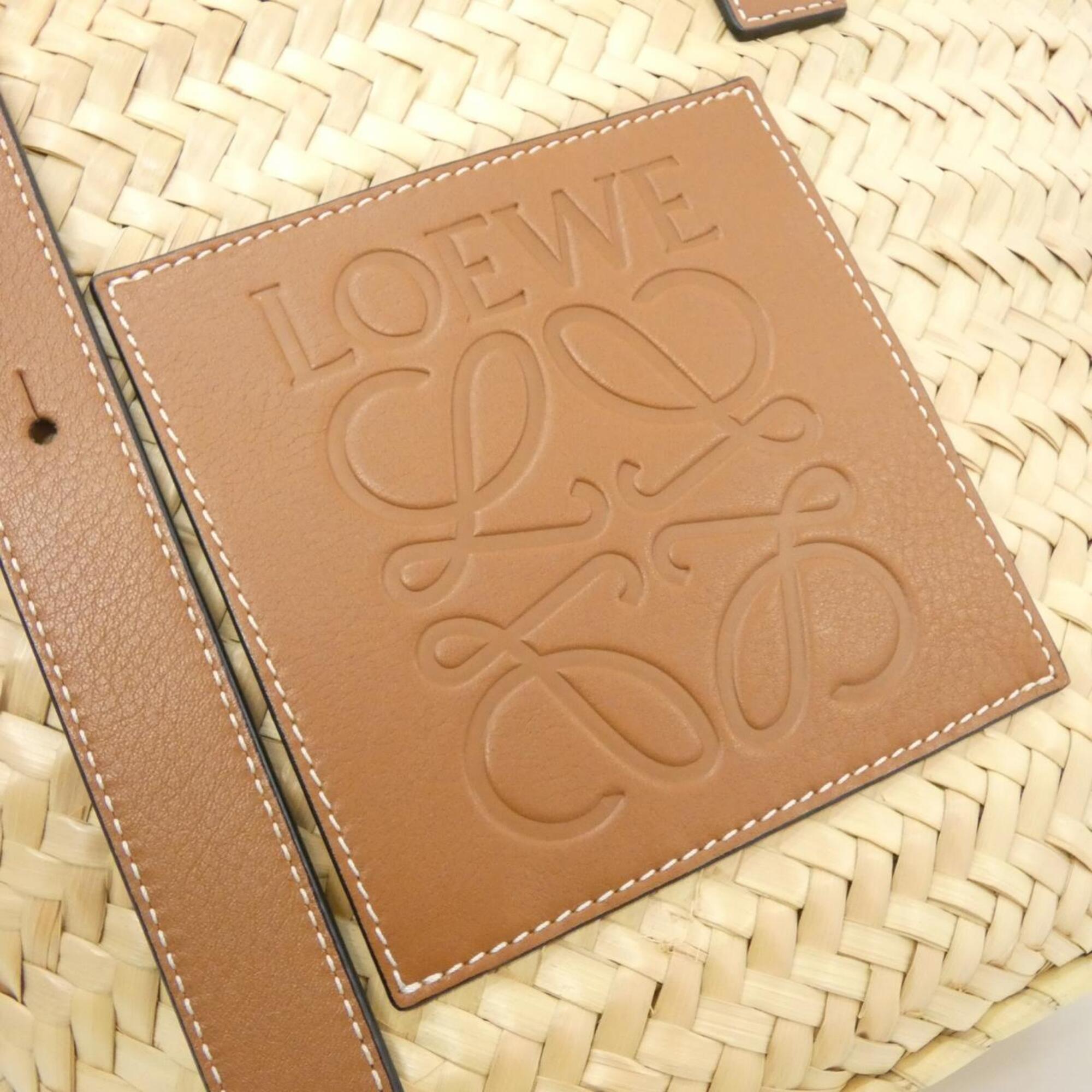 Loewe Beige Raffia Leather Handbag (Pre-Owned)