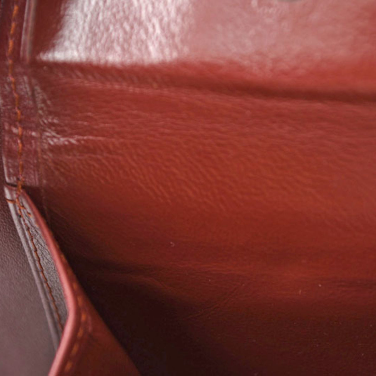 Cartier Bordeaux Leather Wallet (Bi-Fold) (Pre-Owned)