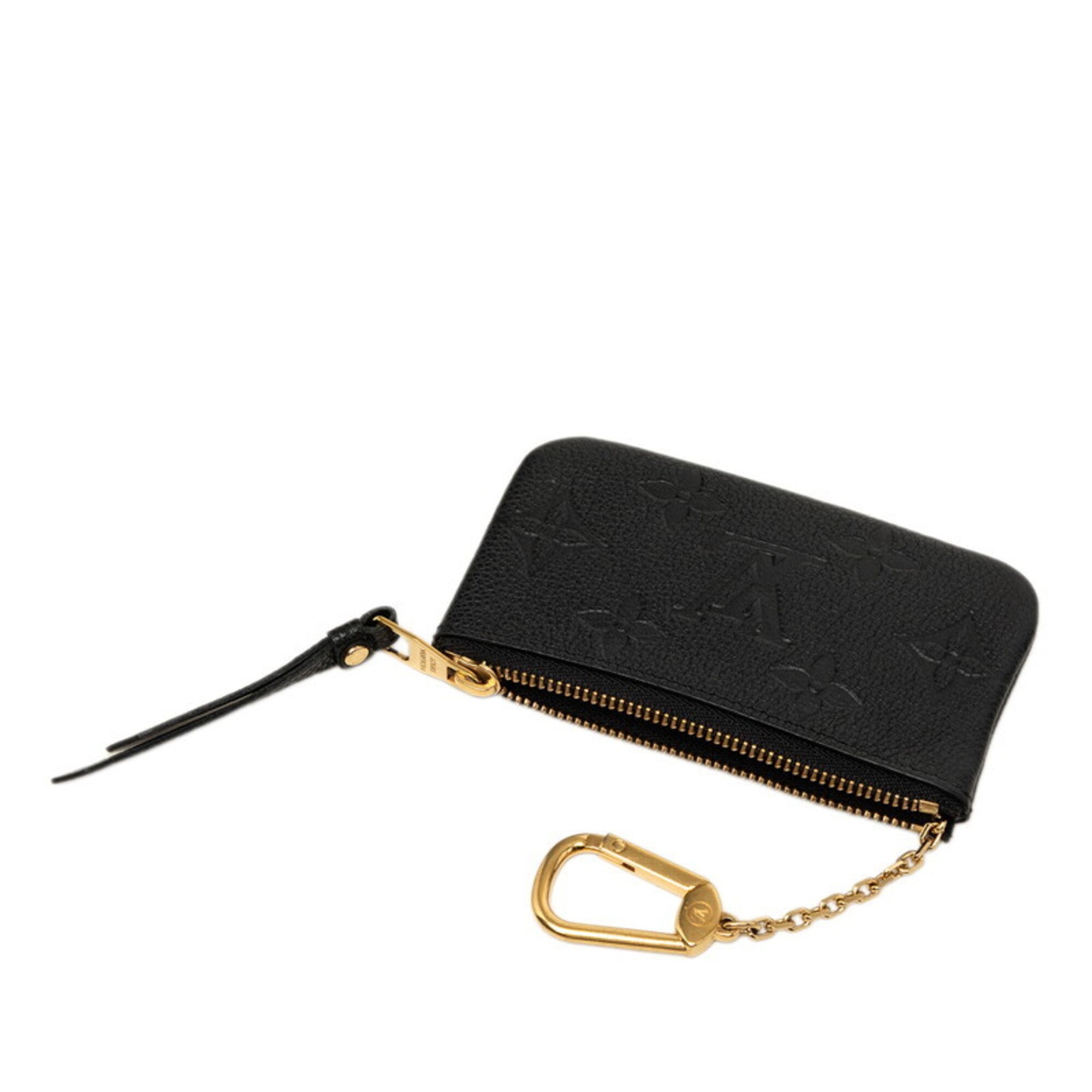 Louis Vuitton Black Noir Leather Coin Purse/Coin Case (Pre-Owned)