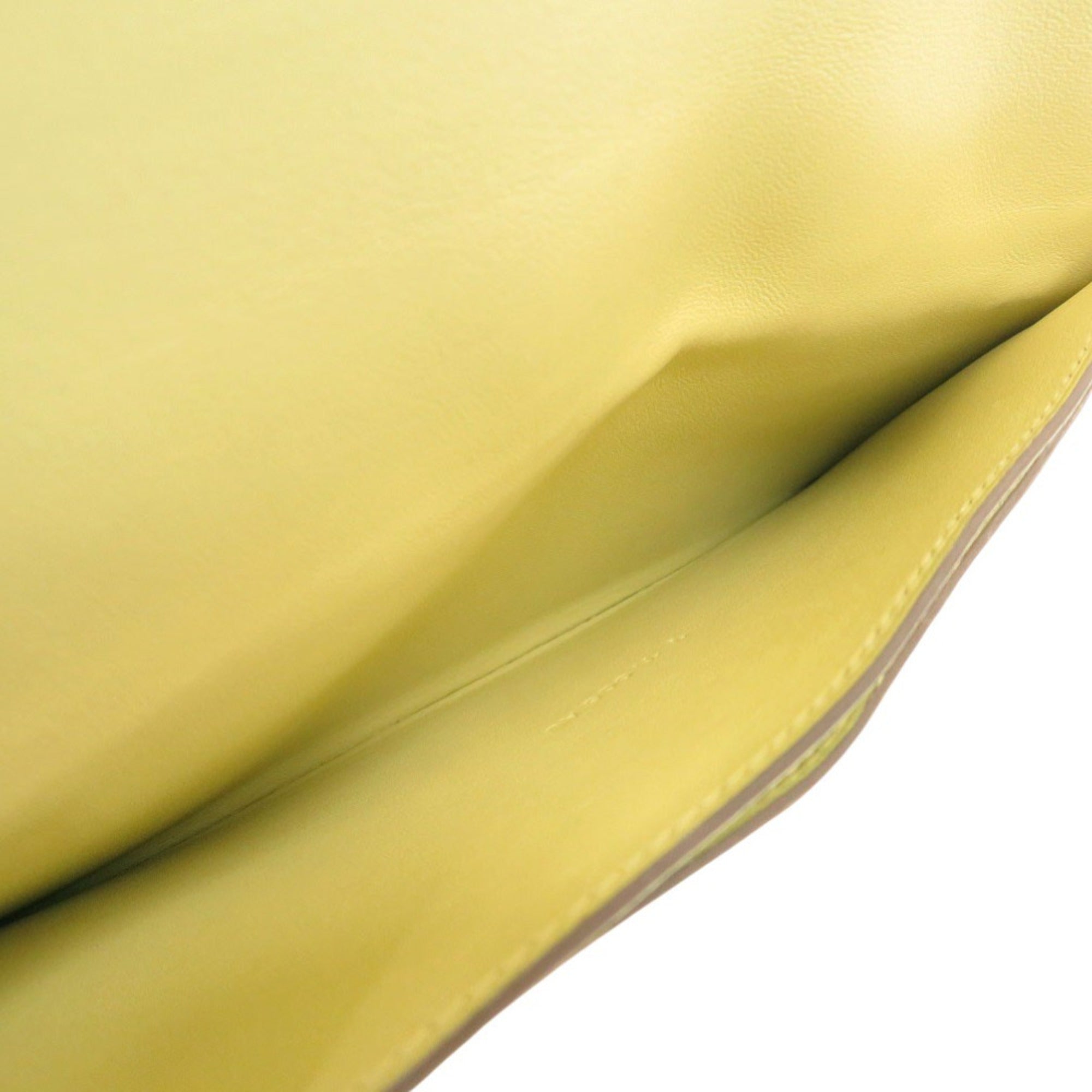 Hermes Yellow Togo Leather Long Wallet (Bi-Fold) (Pre-Owned)