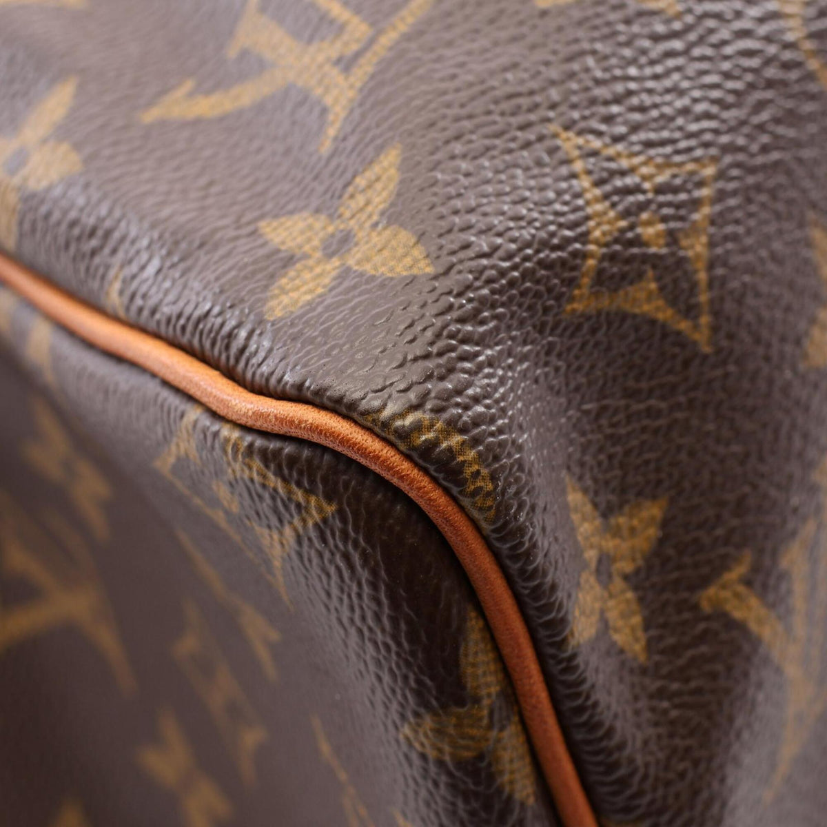 Louis Vuitton Monogram Brown Coated Canvas Leather Handbag (Pre-Owned)