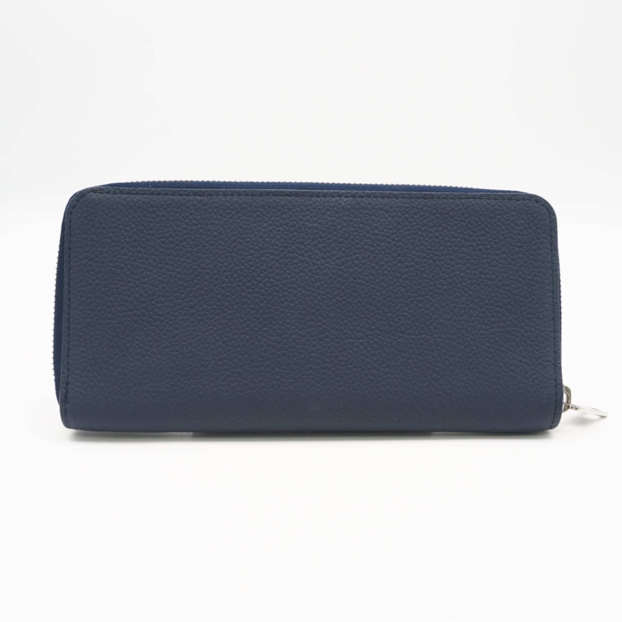 Louis Vuitton Navy Leather Long Wallet (Bi-Fold) (Pre-Owned)