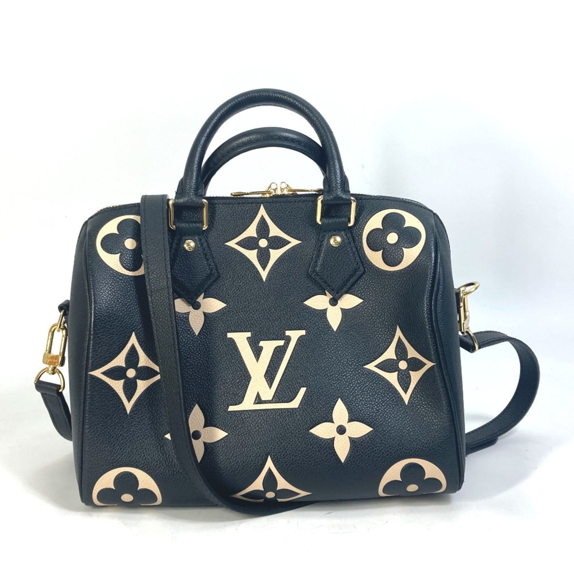 Louis Vuitton Black Monogram Empreinte Boston Bag Handbag Shoulder Bag (Pre-Owned)