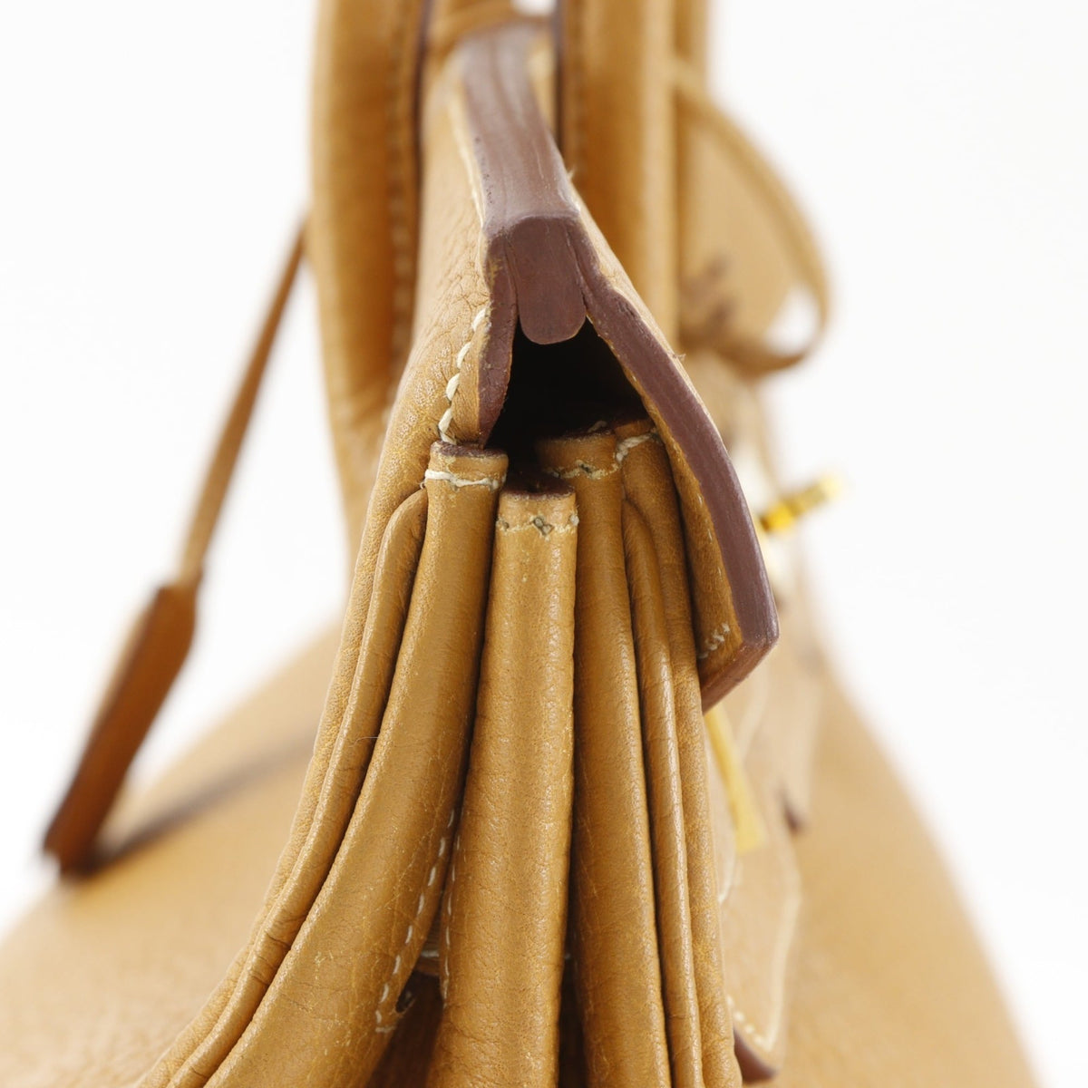 Hermes Beige Natural Fjord Leather Handbag (Pre-Owned)