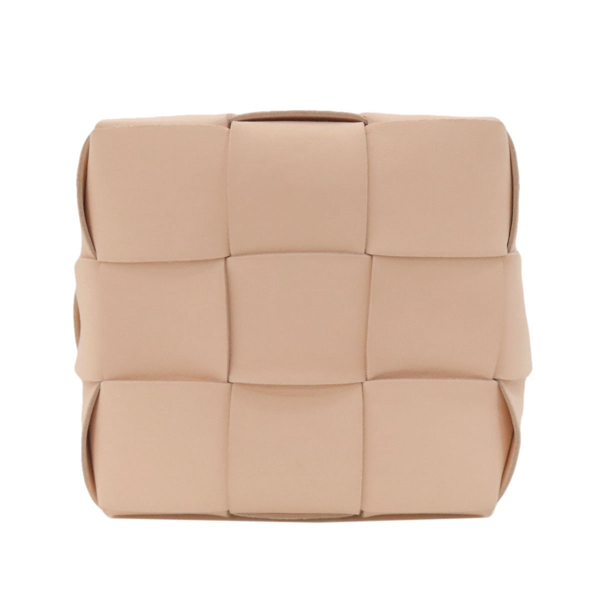 Bottega Veneta Pink Beige Leather Shoulder Bag (Pre-Owned)