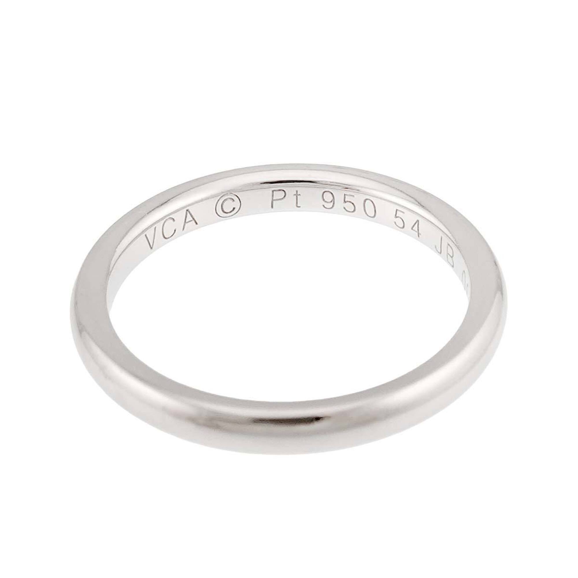 Van Cleef & Arpels Platinum 950 Band Ring (Pre-Owned)