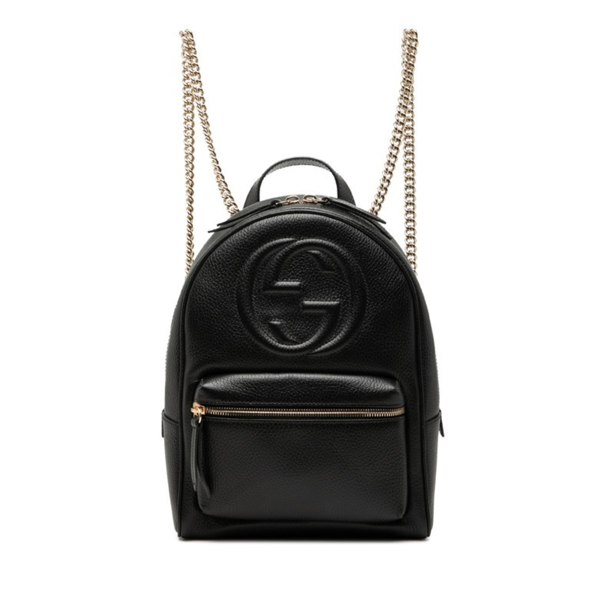 Gucci Black Leather Backpack (Pre-Owned)