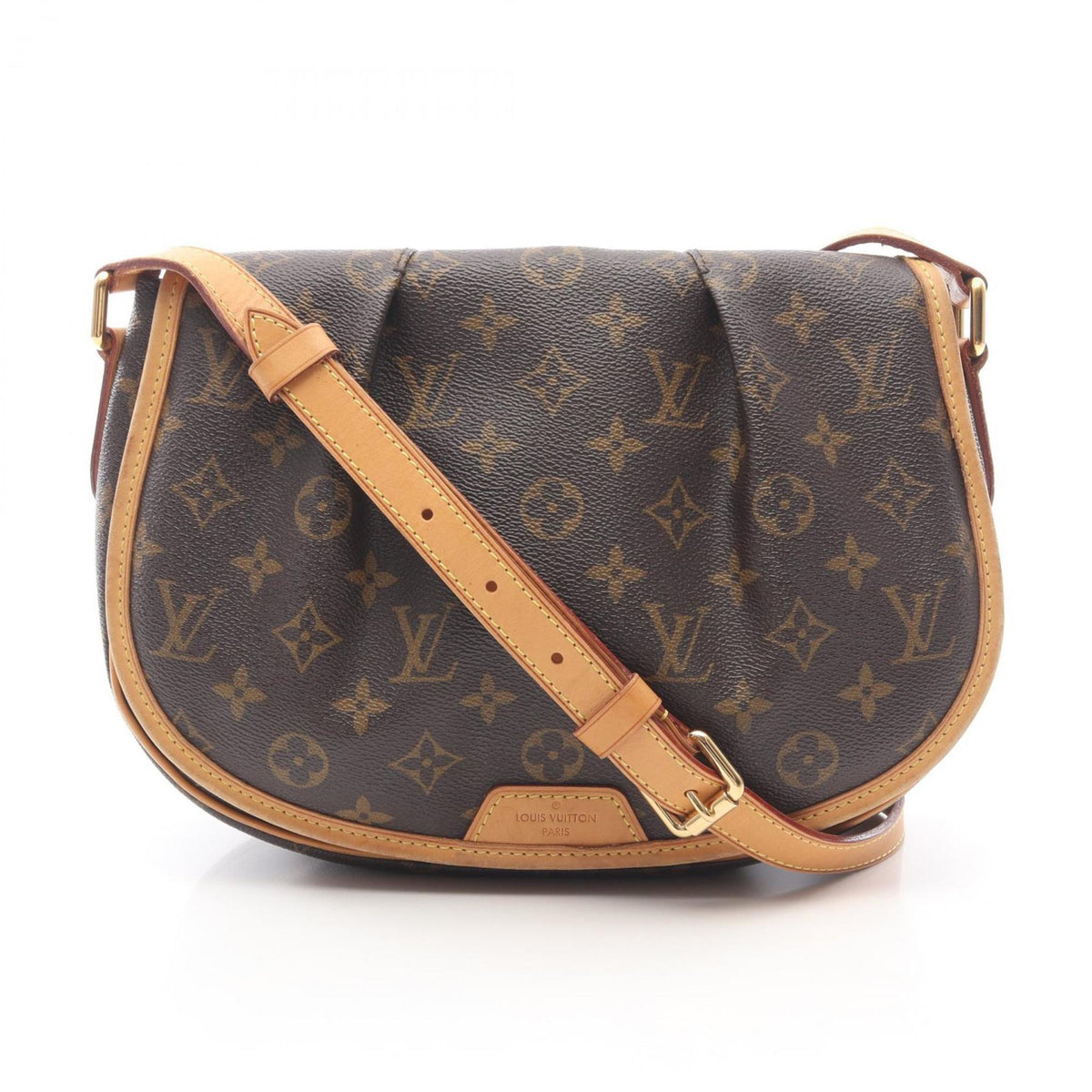 Louis Vuitton Brown Coated Canvas Pvc Monogram Leather Shoulder Bag (Pre-Owned)