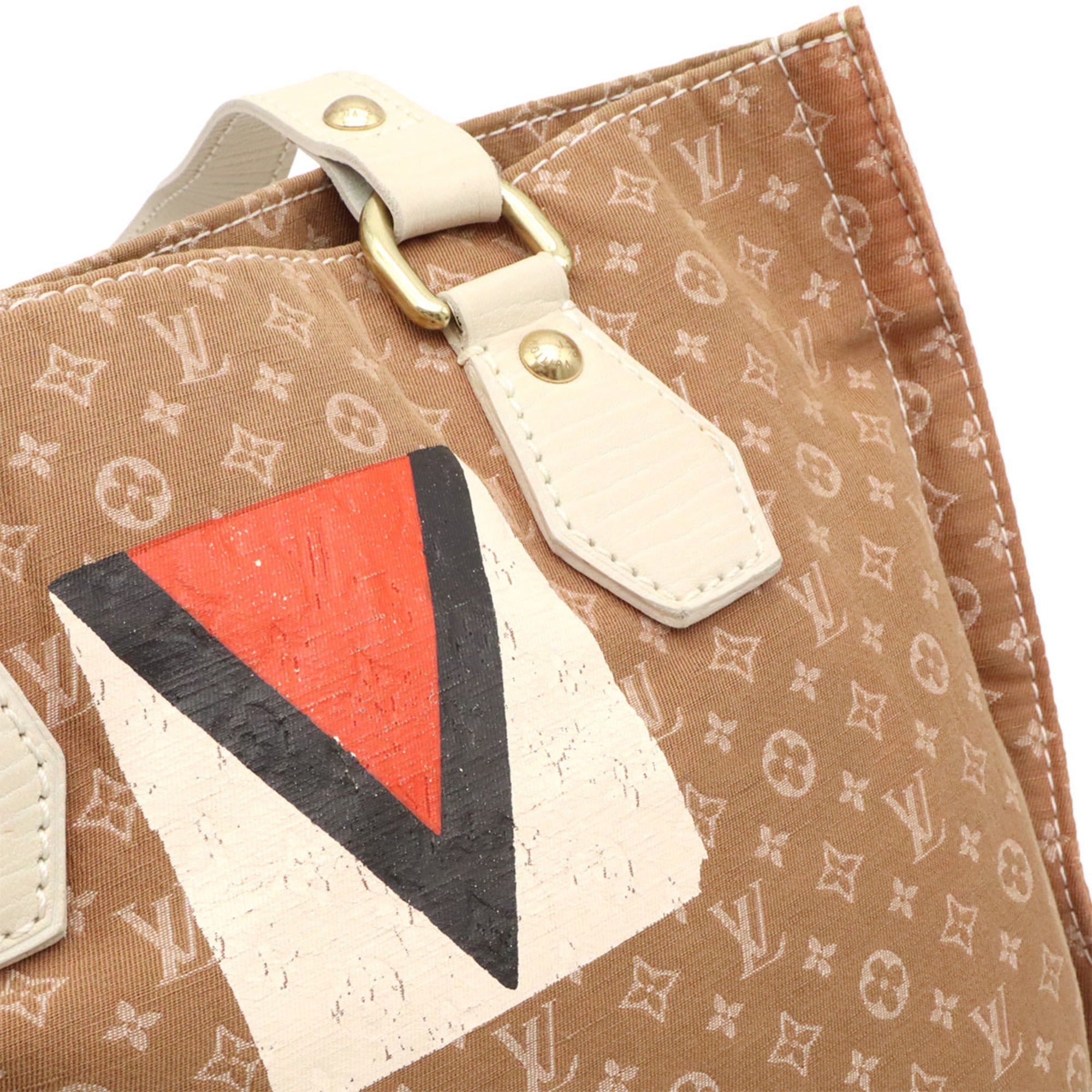 Louis Vuitton Ebene Canvas Leather Shoulder Bag Tote Bag (Pre-Owned)