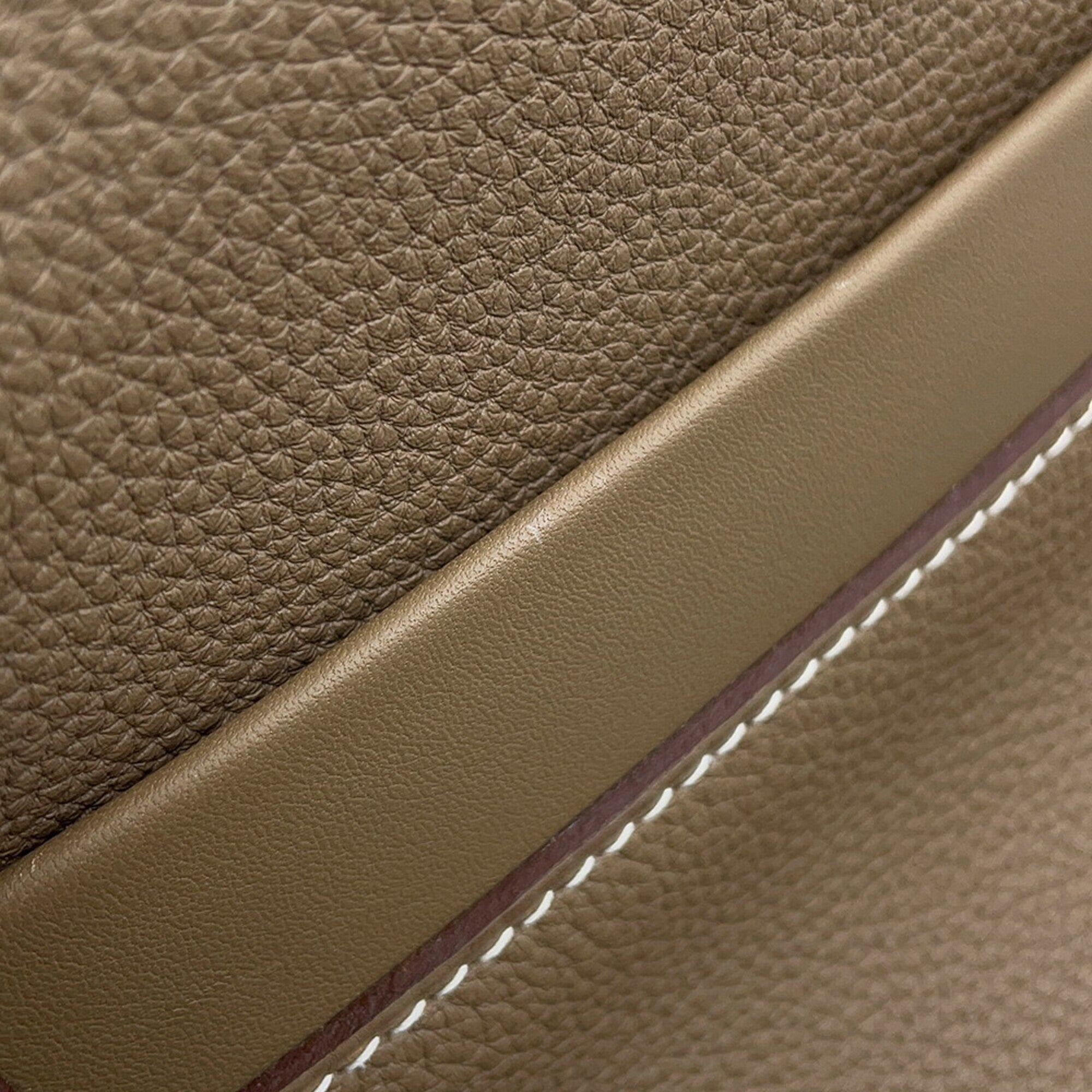 Hermes Etoupe Gray Togo Leather Swift Leather Handbag (Pre-Owned)