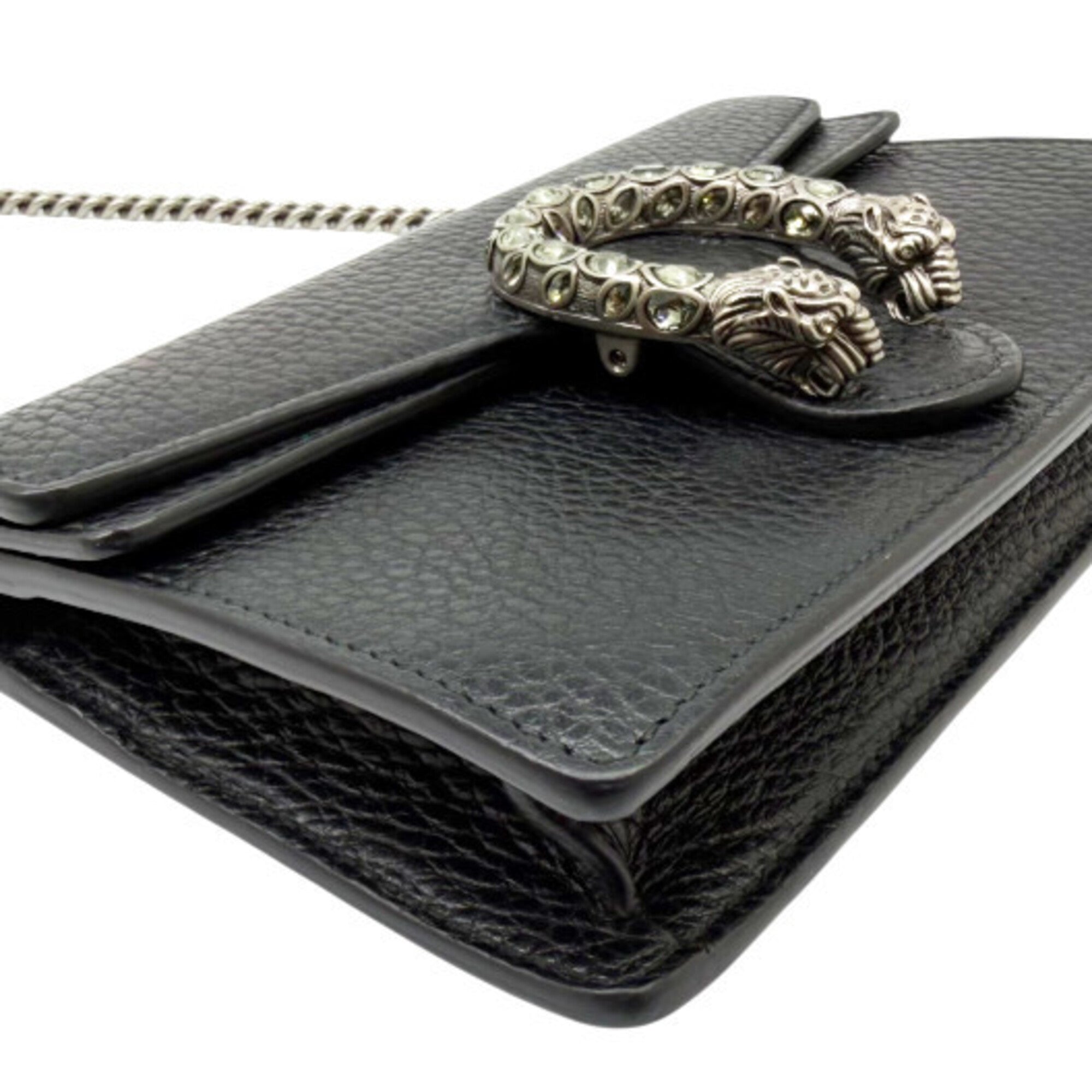 Gucci Black Leather Shoulder Bag (Pre-Owned)