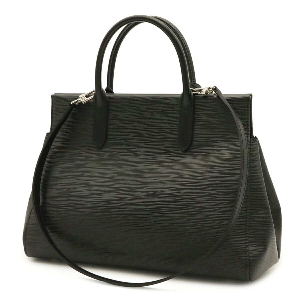 Louis Vuitton Black Noir Epi Leather Handbag Shoulder Bag (Pre-Owned)