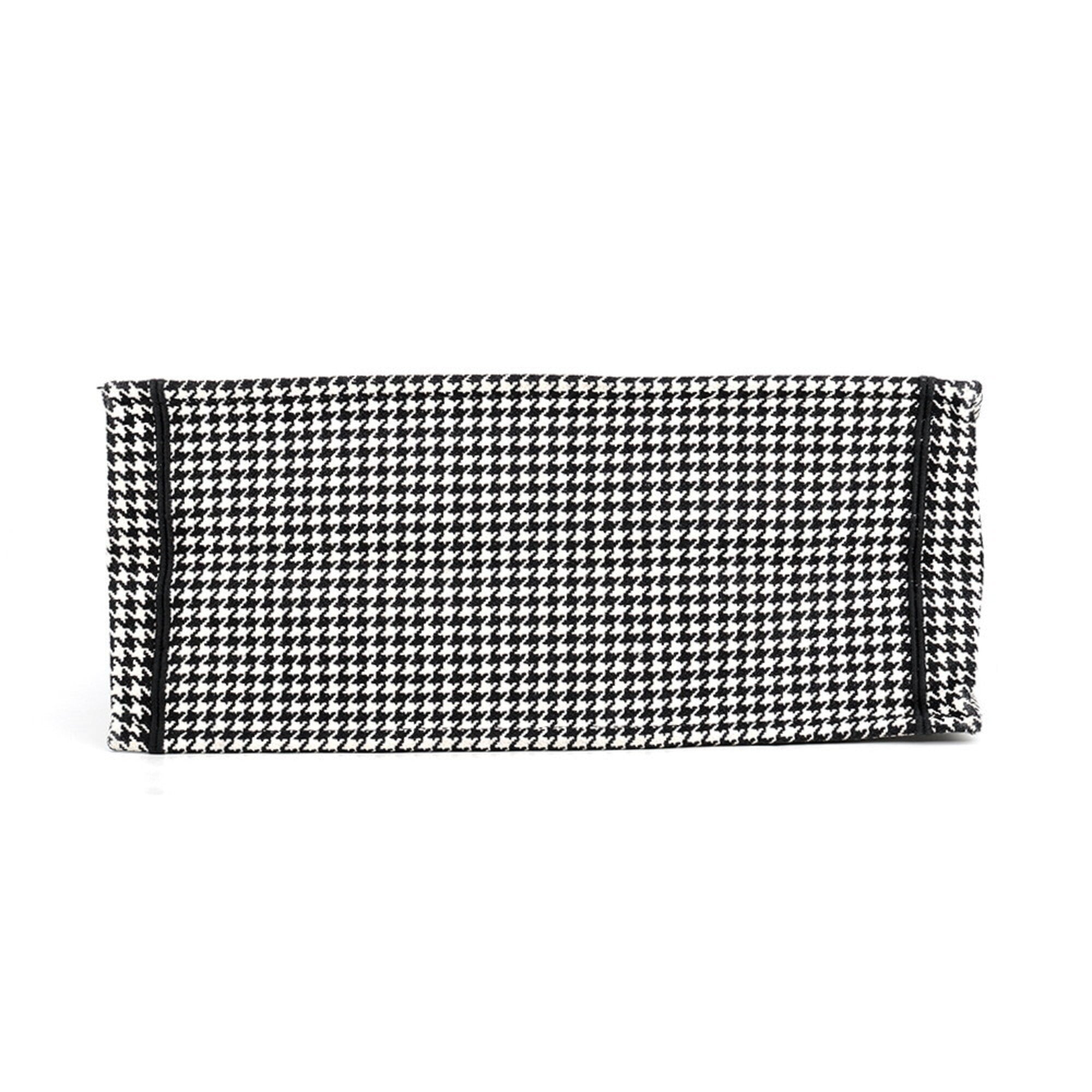 Christian Dior Black White Canvas Handbag Tote Bag (Pre-Owned)
