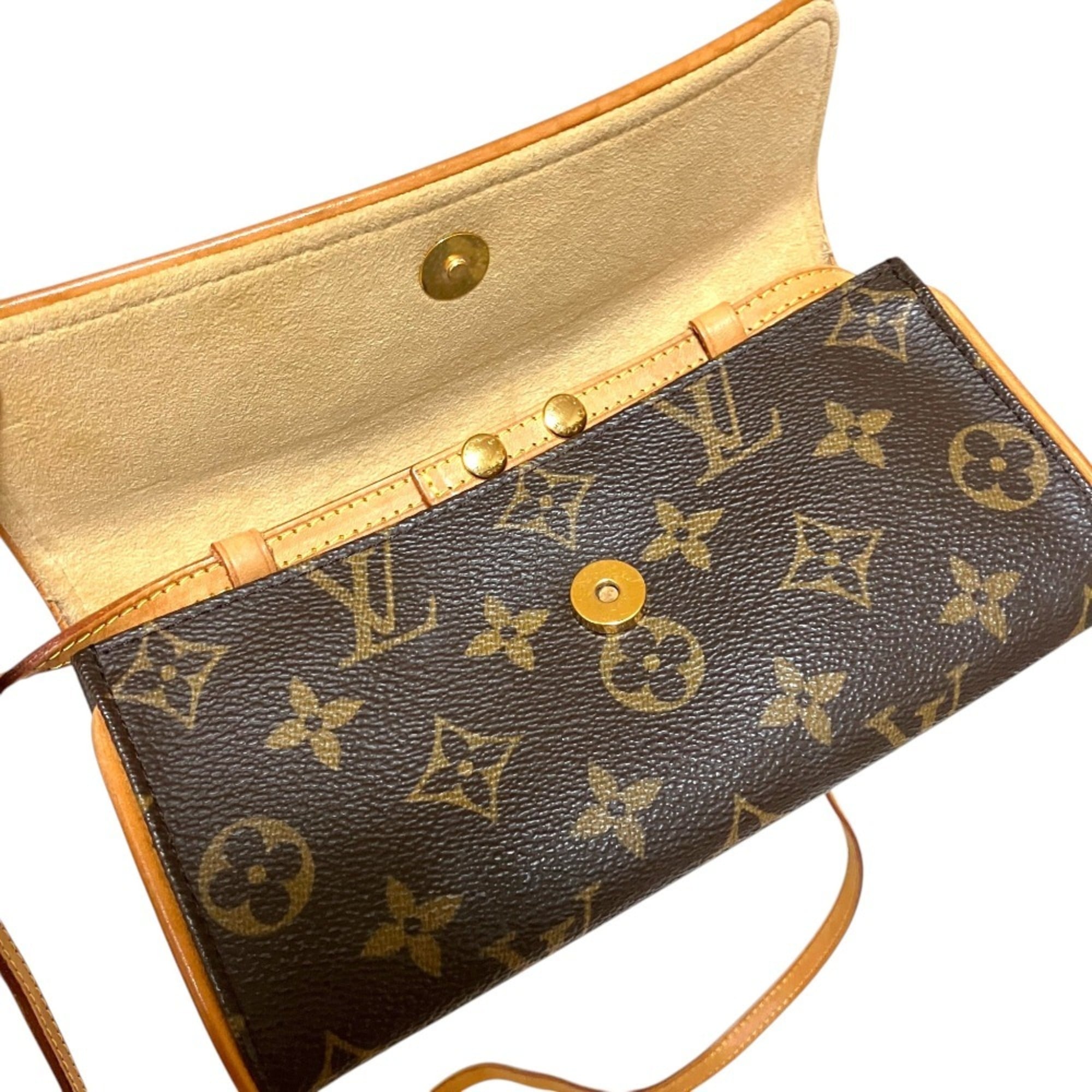 Louis Vuitton Monogram Brown Monogram Pochette Shoulder Bag (Pre-Owned)