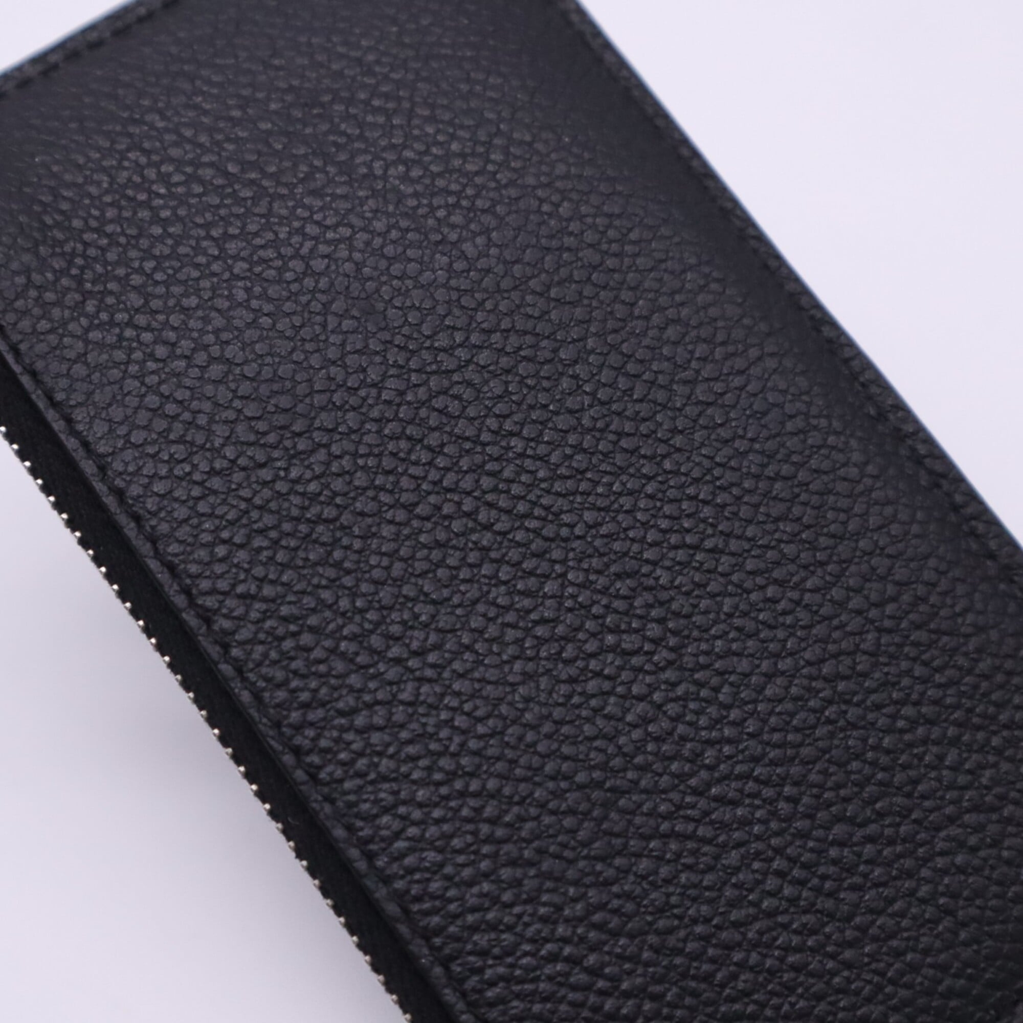 Yves Saint Laurent Black Leather Coin Purse/Coin Case (Pre-Owned)