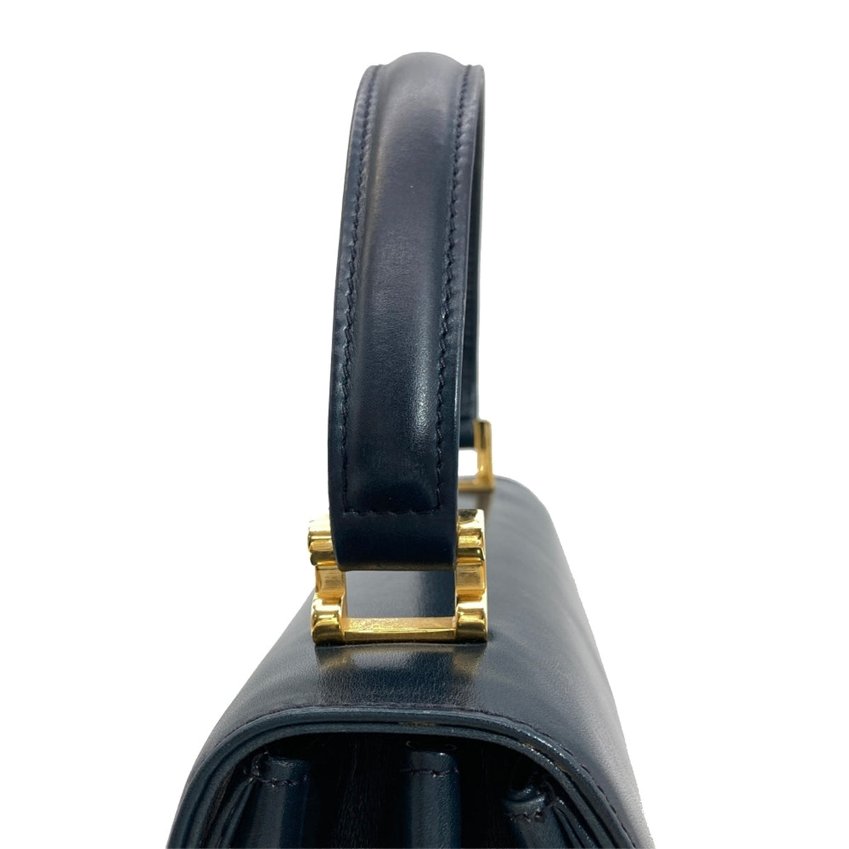 Tiffany Navy Leather Handbag (Pre-Owned)