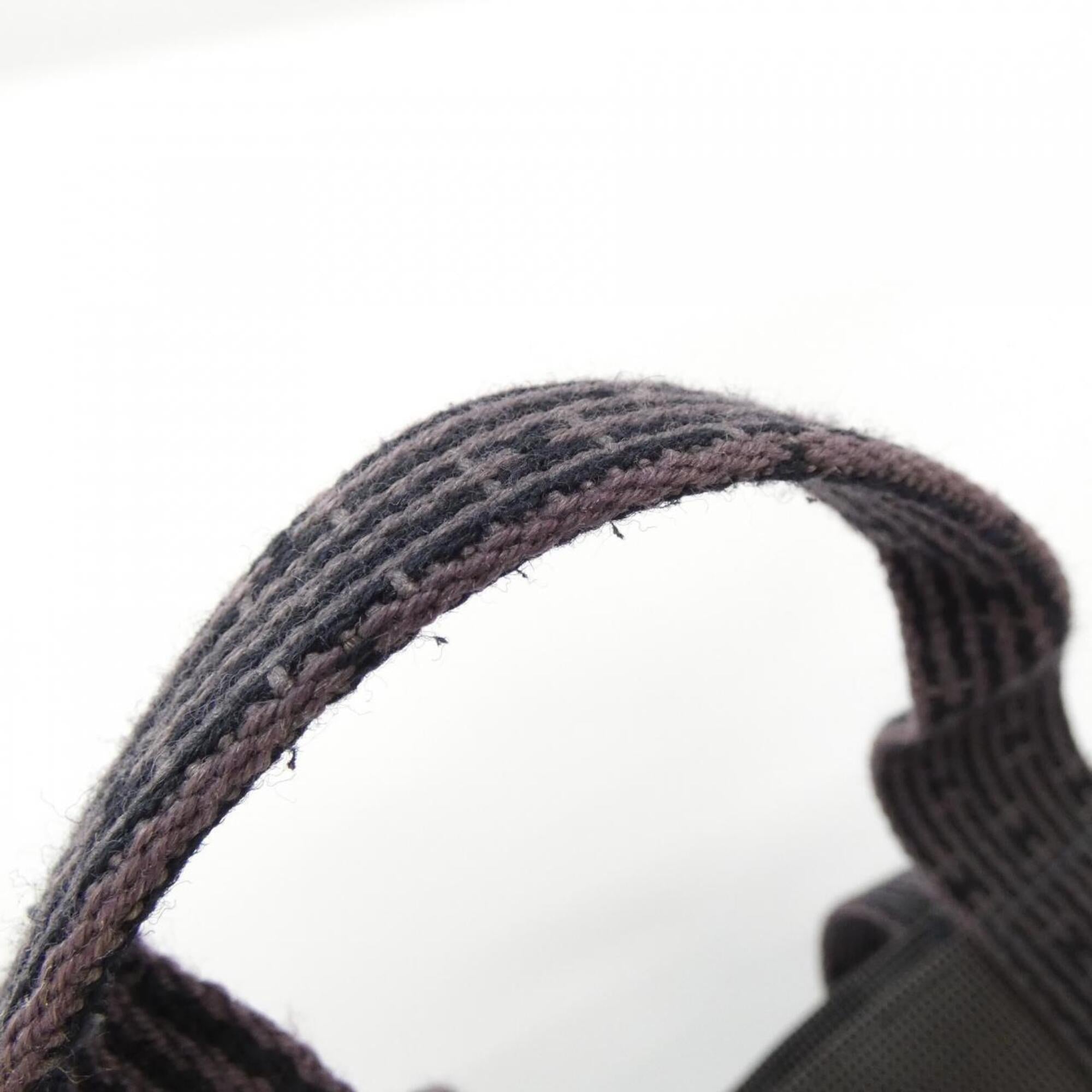Hermes Black Canvas Handbag (Pre-Owned)
