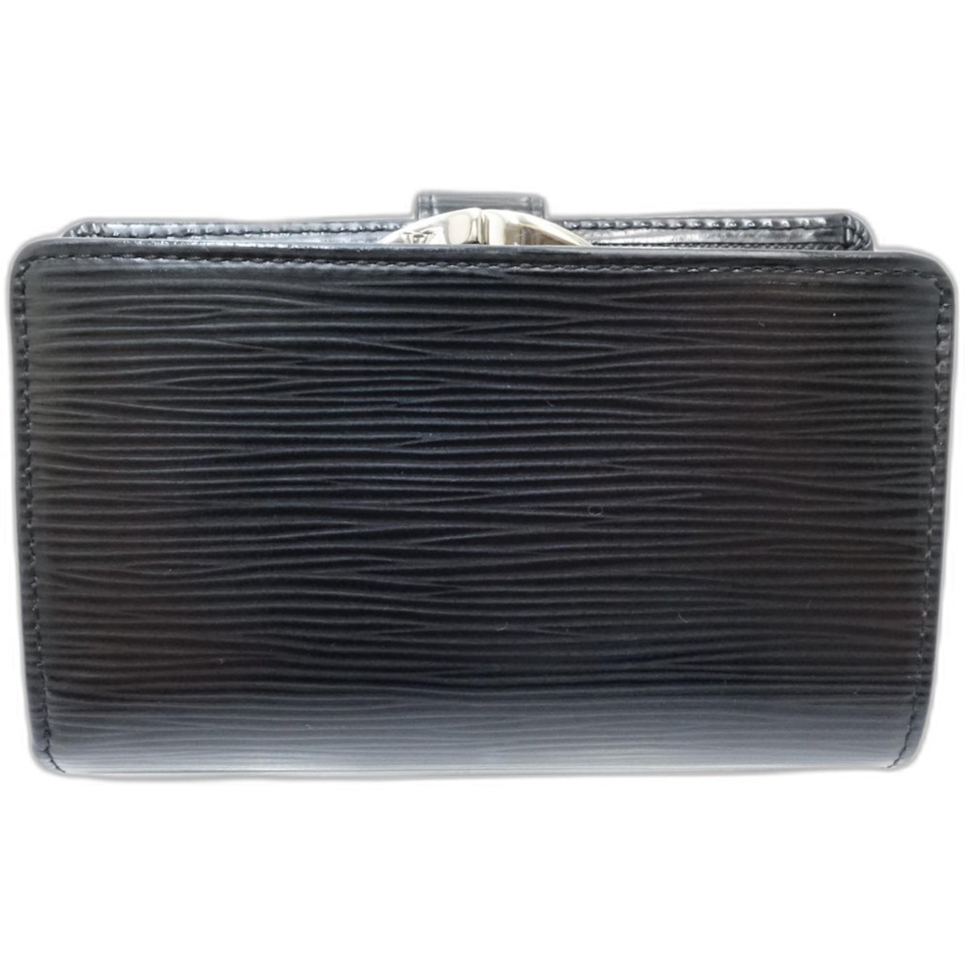Louis Vuitton Epi Noir Leather Wallet (Bi-Fold) (Pre-Owned)