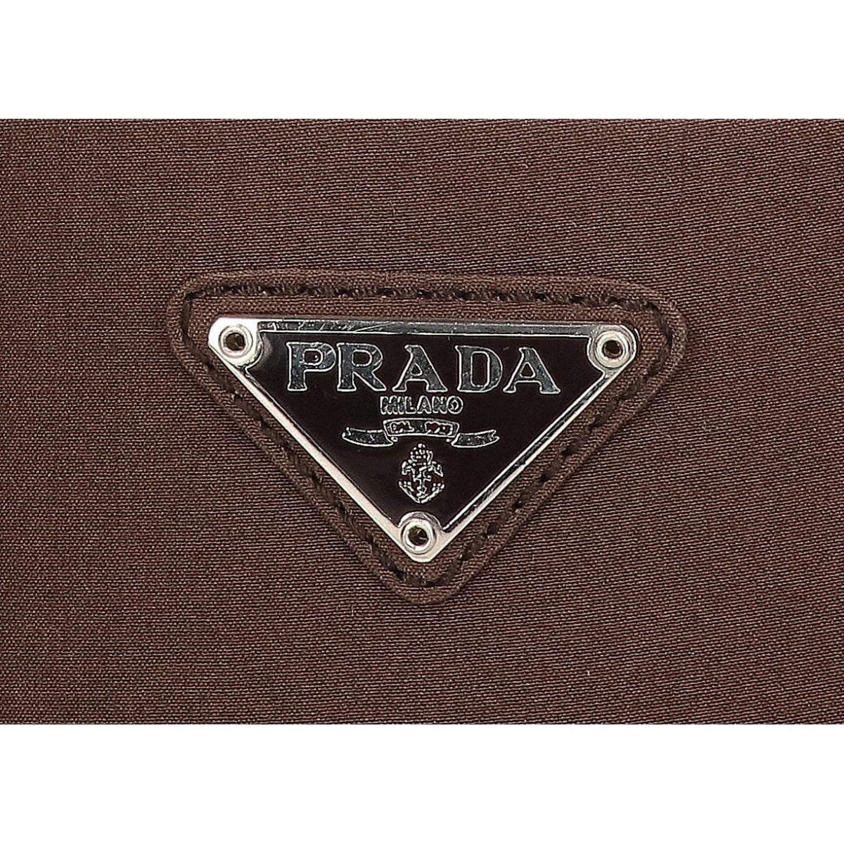 Prada Brown Satin Handbag (Pre-Owned)